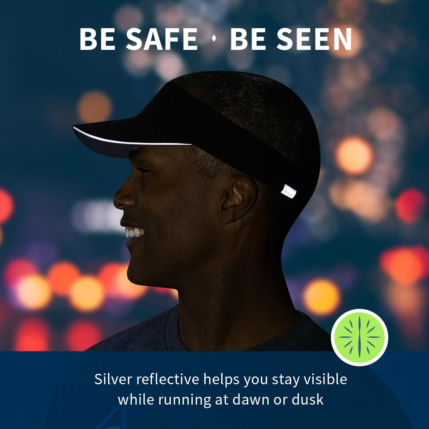 TrailHeads Sun Visor Hat for Men - Recycled Golf Visors for Men - Mens Running Visor for Tennis, Sports, Workouts