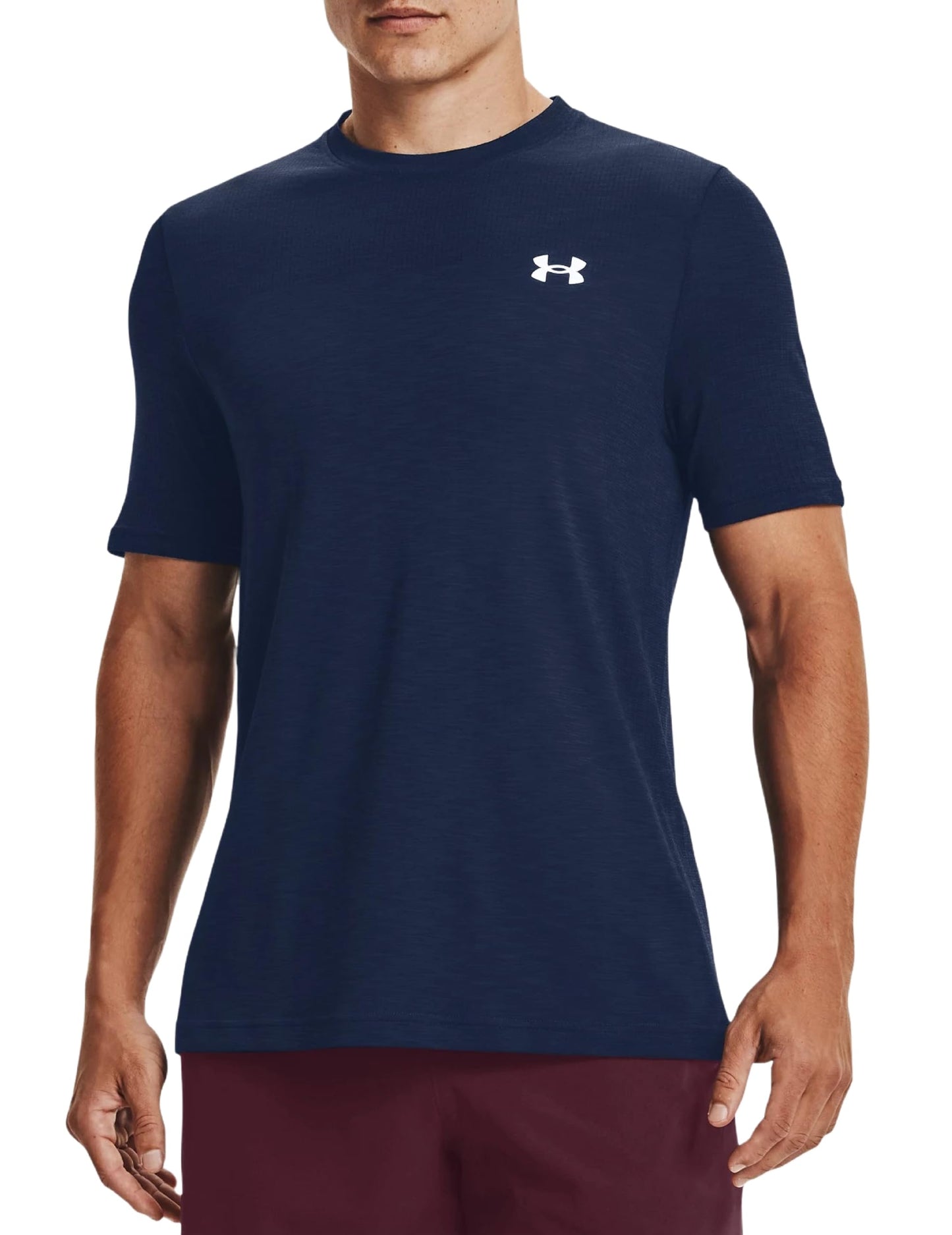 Under Armour Men's UA Seamless Short Sleeve Shirt Top Tee 1359870 (US, Alpha, XX-Large, Regular, Regular, Blue - 408)