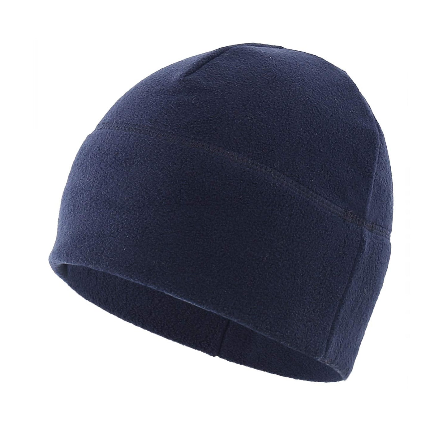 Home Prefer Mens Fleece Skull Beanies Warm Winter Hat (Navy Blue)