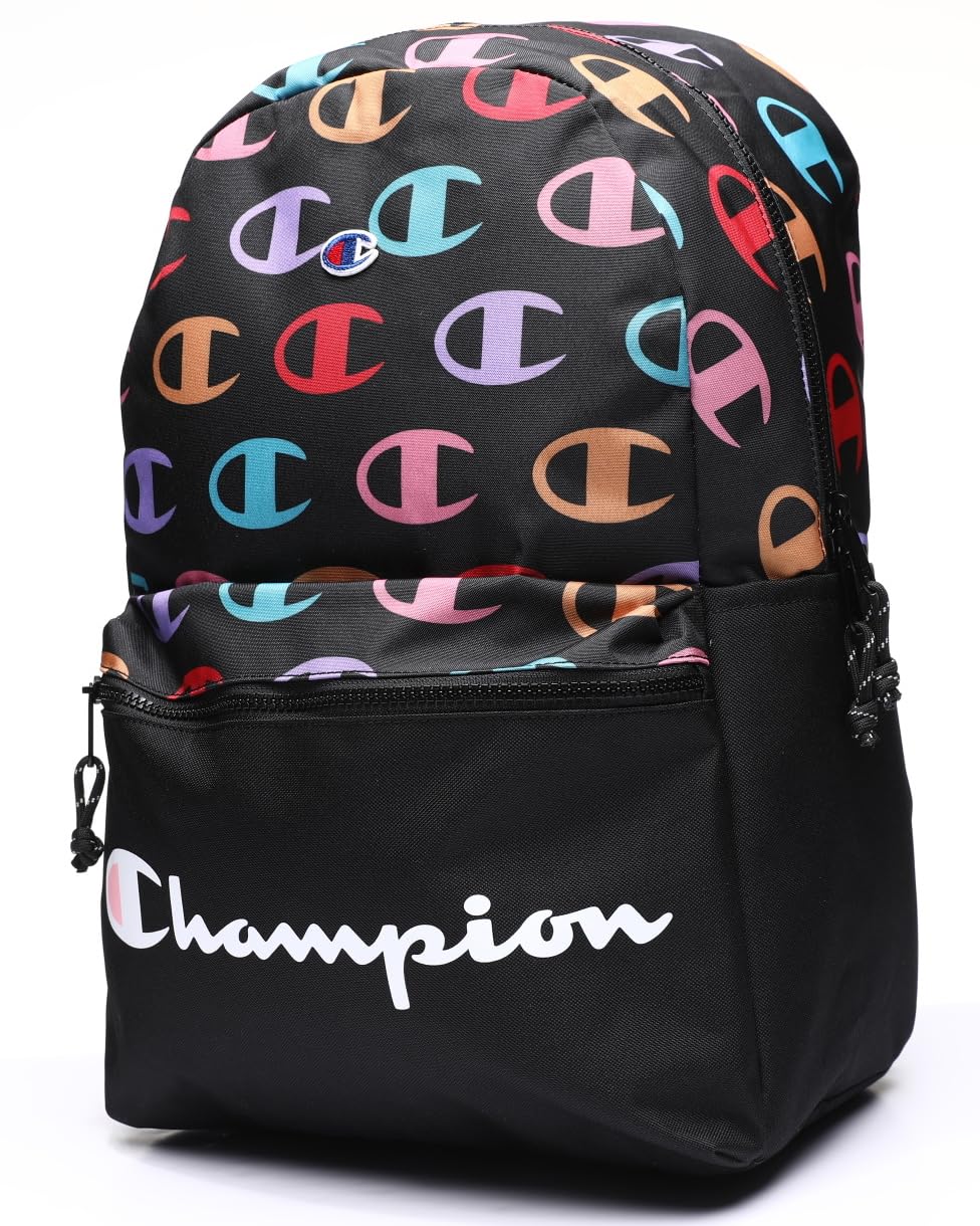 Champion Mens Laptop Basic-multipurpose-backpacks, Black/Multi