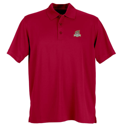 528RC Minor League Baseball Toledo Mud Hens Men's Performance Mesh Polo Shirt, X-Large, Sport Red
