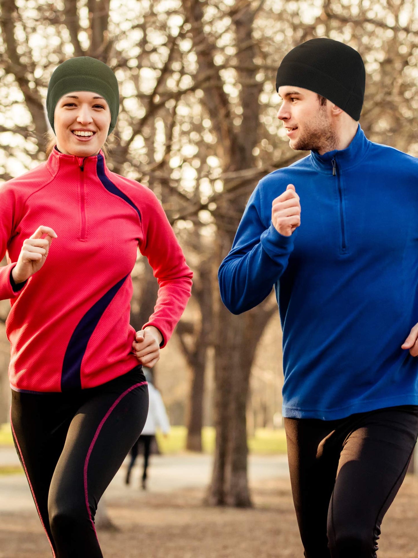 6 Pieces Winter Skull Caps Men Warm Polar Fleece Beanie Hat Windproof Unisex Watch Cap (Classic Color)