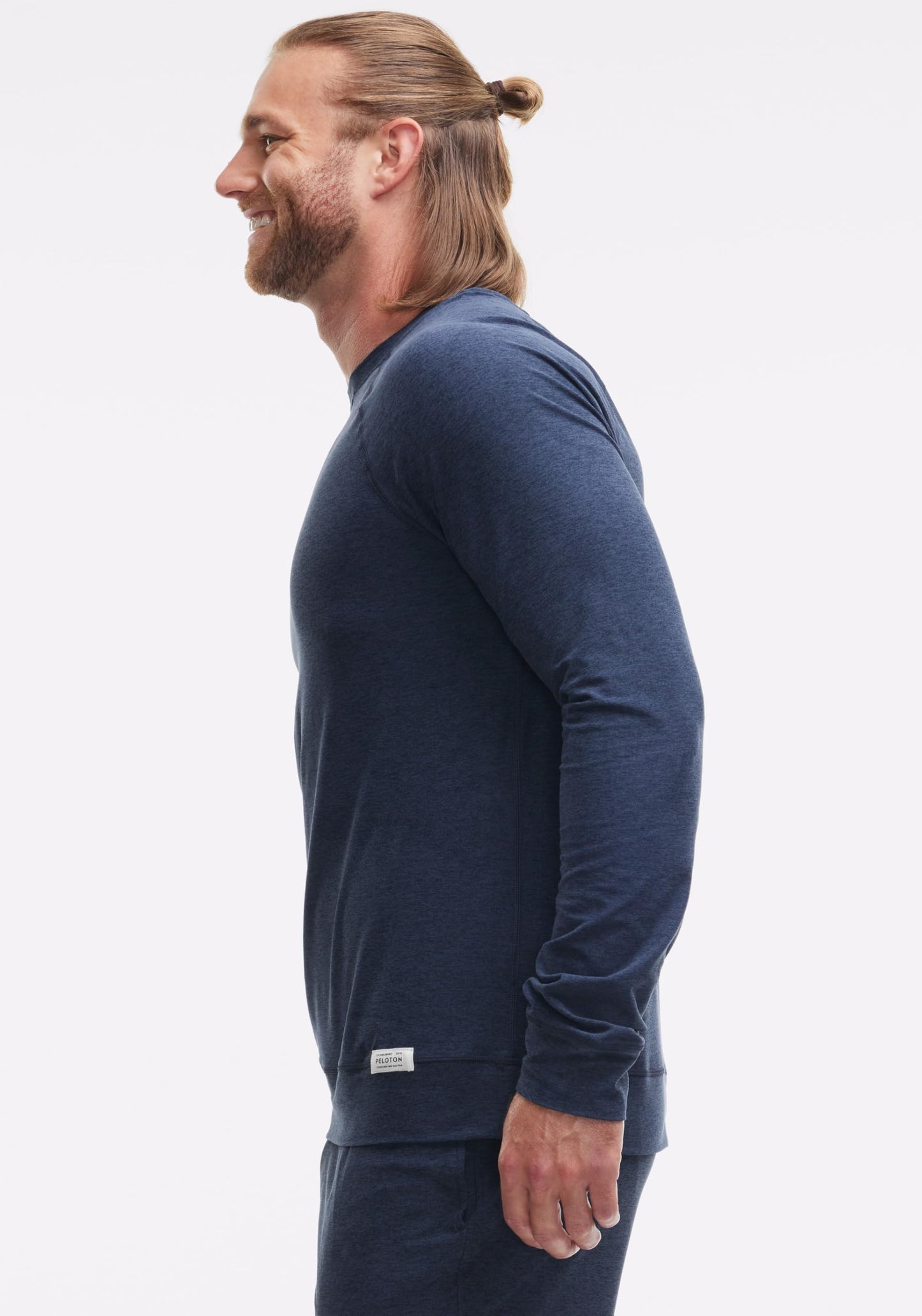 Peloton Men's Dreamblend Crewneck Pullover, Deep Navy, X-Small