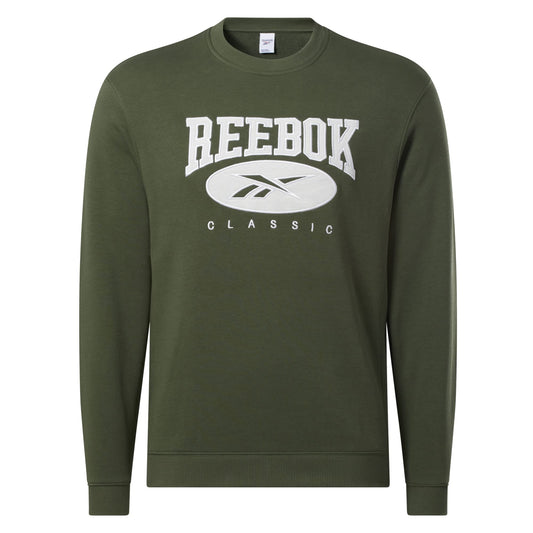 Reebok Women's Standard Unisex Classics Archive Essentials Crew Sweatshirt, Varsity Green, 2XL