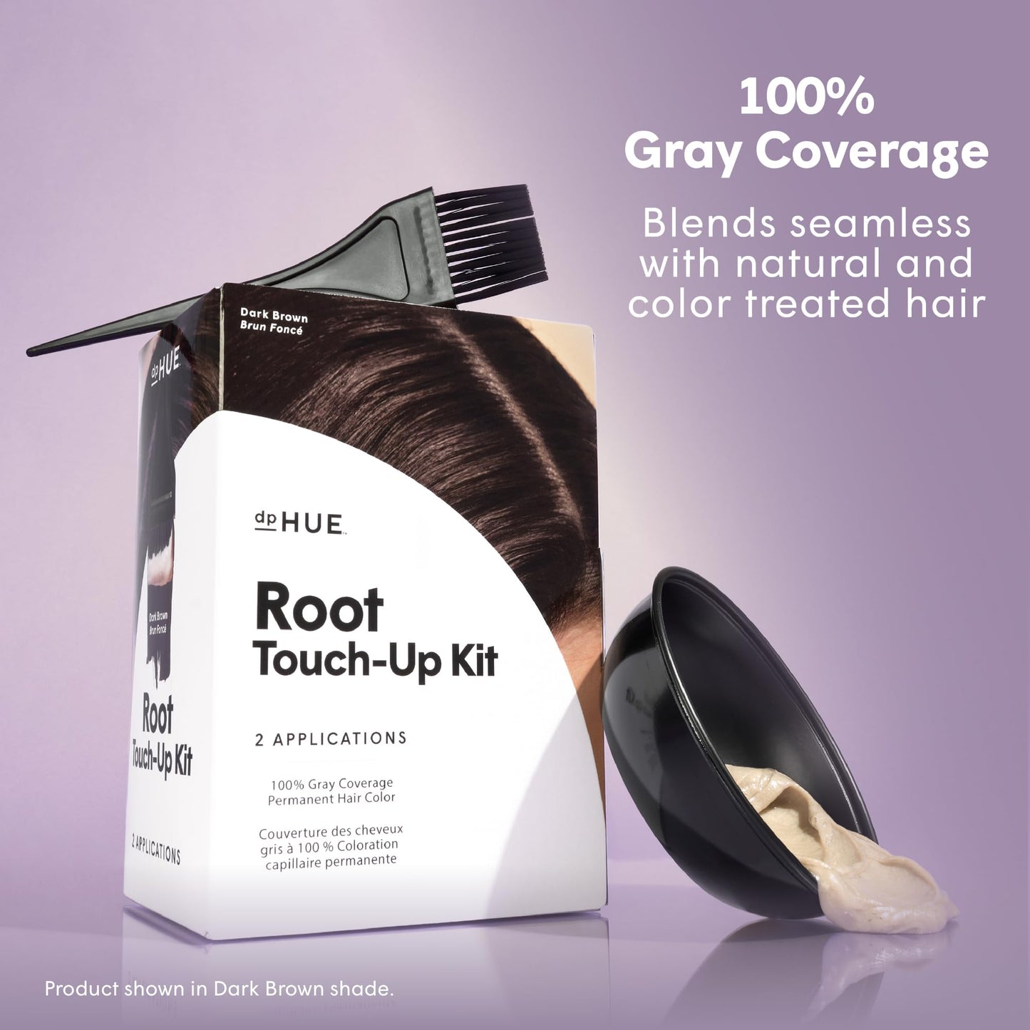 Dphue Root Touch-Up Kit - Black Unisex Hair Color 2 Applications
