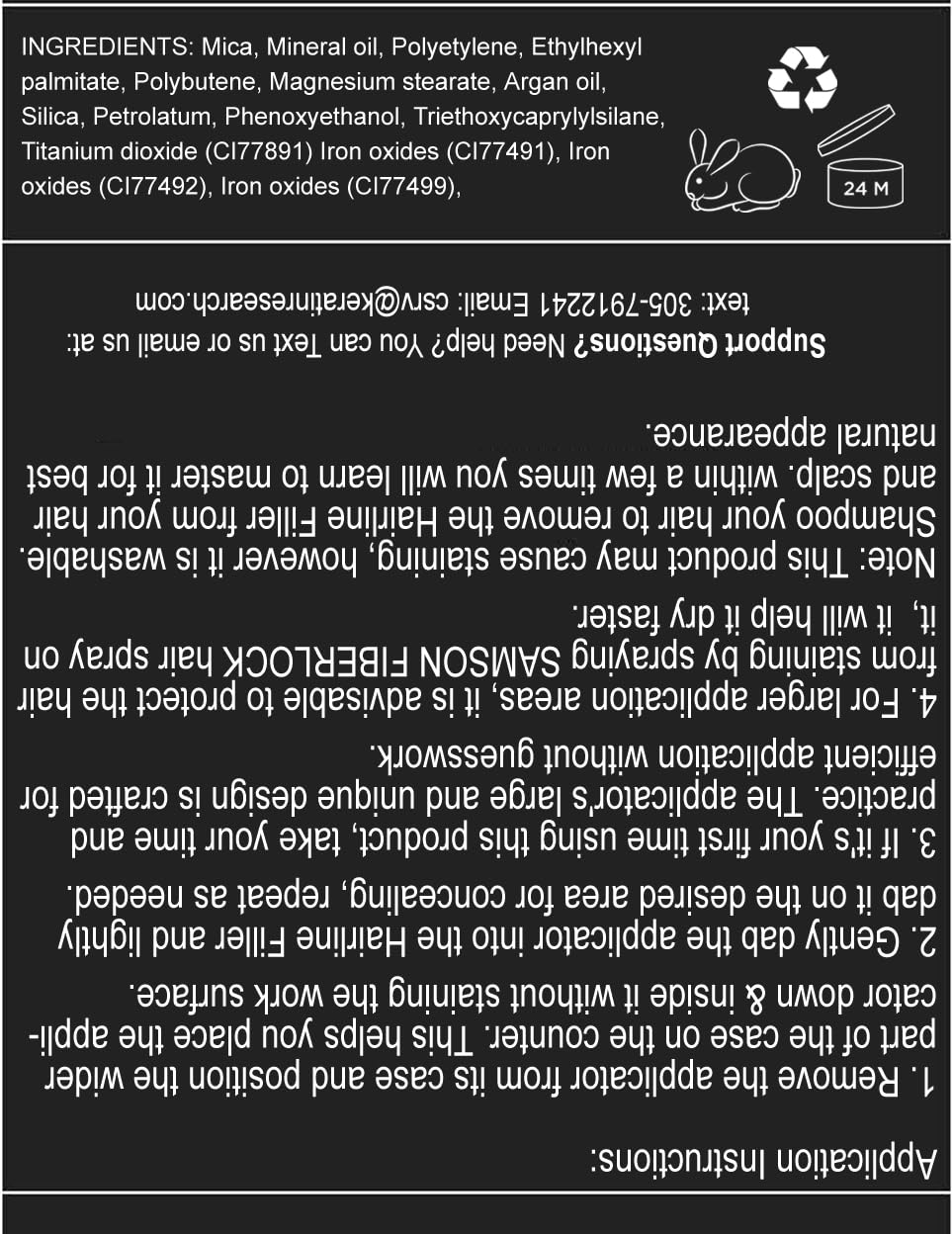 KERATIN RESEARCH Hairline Filler Unisex Mineral Powder Root Touch-Up Hair loss Concealer Scalp & Beard Bald Patch Coverage Fibers for Thinning Hair Waterproof Organic Natural look (DARK BLONDE, XL)