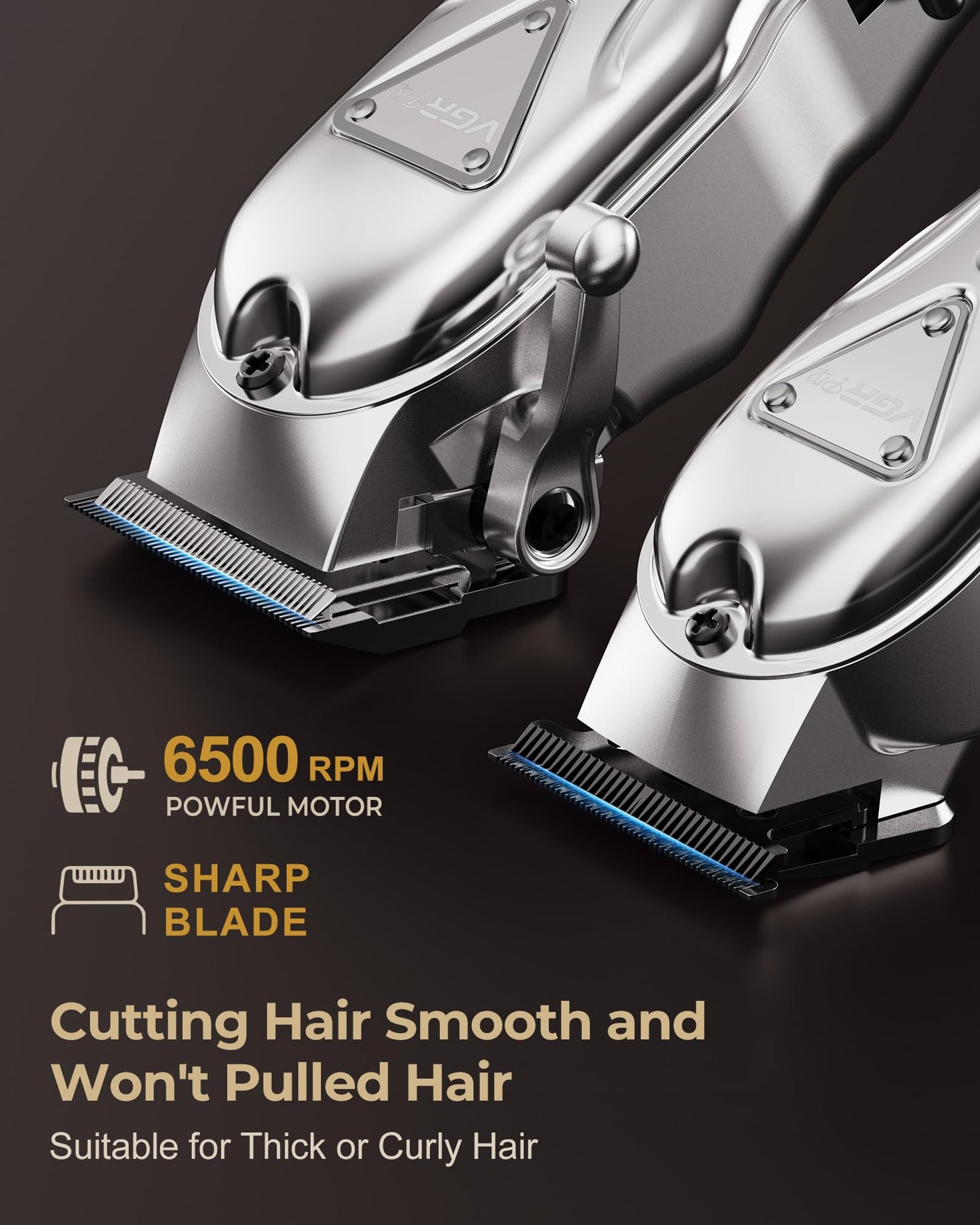 Vgrpro Hair Clippers for Men Professional, Cordless Clipper and Trimmer Set, Clippers for Hair Cutting Kit with Long Battery Life, Electric Hair Trimmer for Family Barber Kids Use