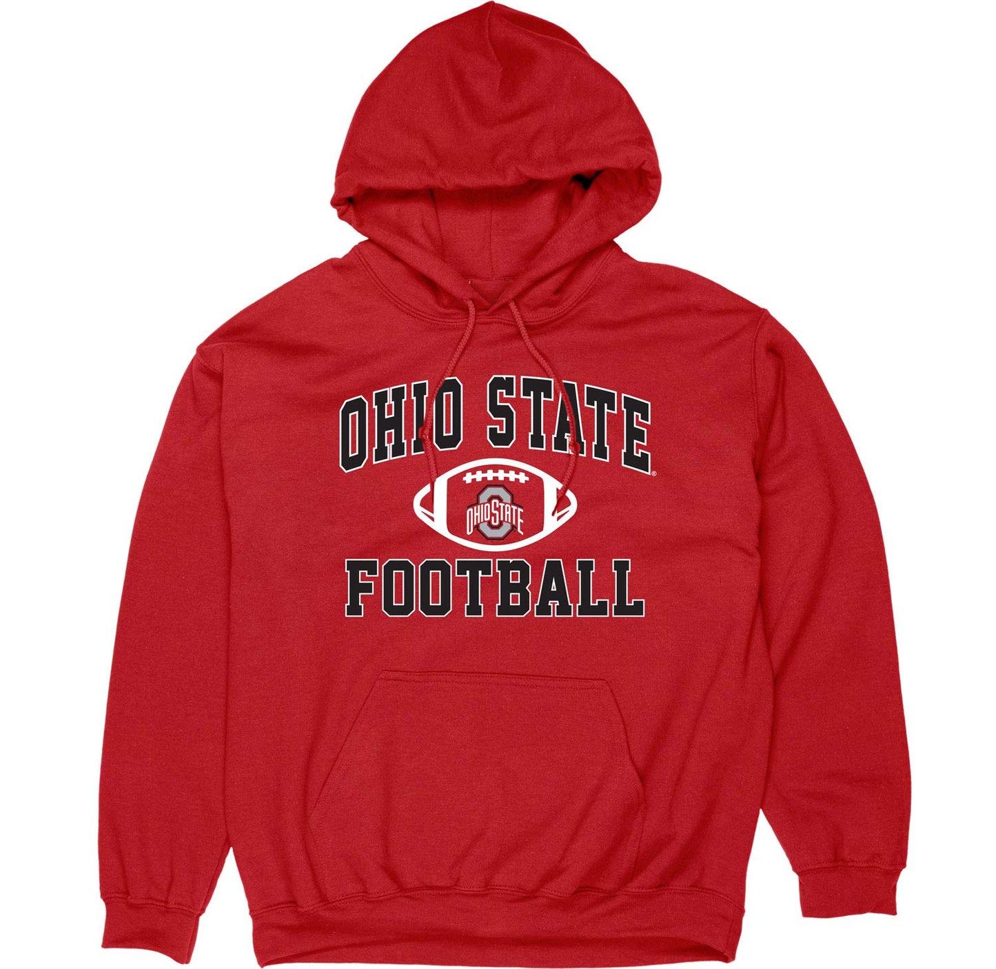 Blue 84 Men's Ohio State Buckeyes Hoodie Team Color Football, Ohio State Buckeyes Red, Medium