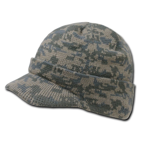 Rapid Dominance mens Visor Beanie Hat, Universal Digital, One Size US
