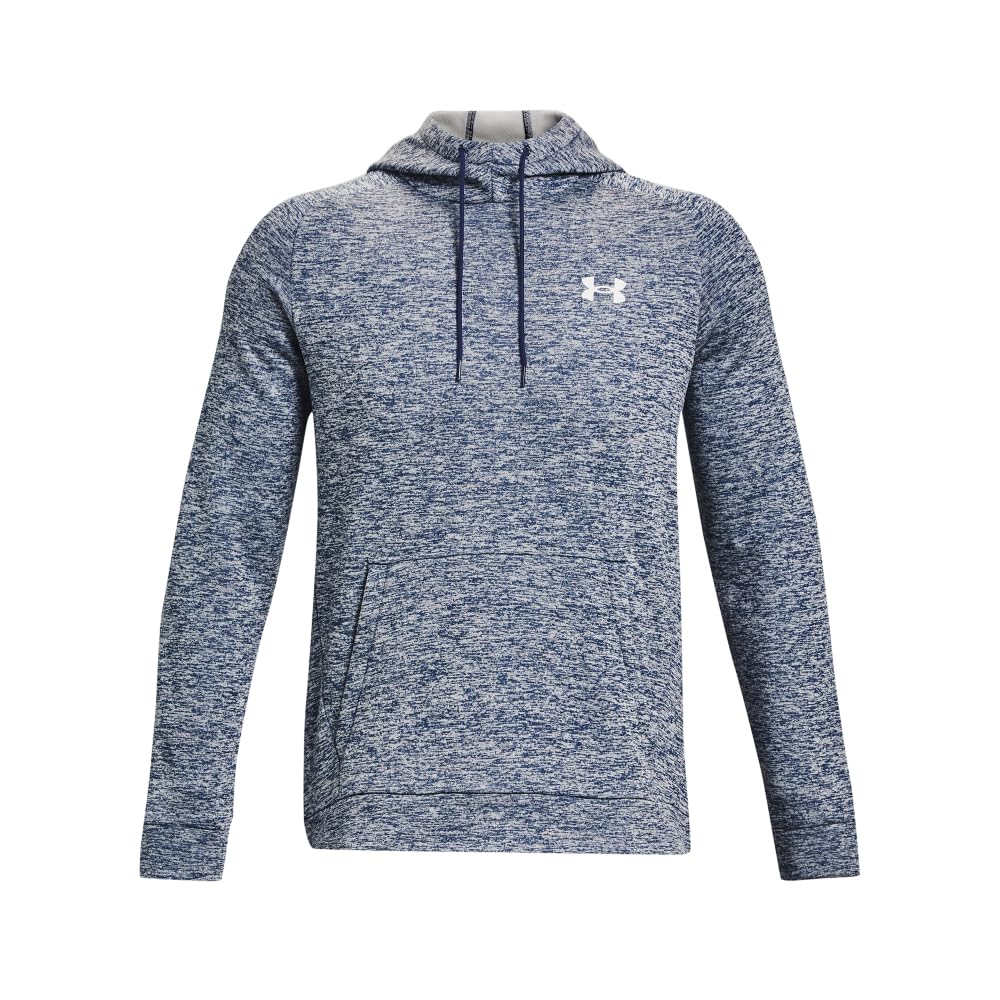 Under Armour Men's Armour Fleece Twist Hoodie, (408) Academy / / White, Large