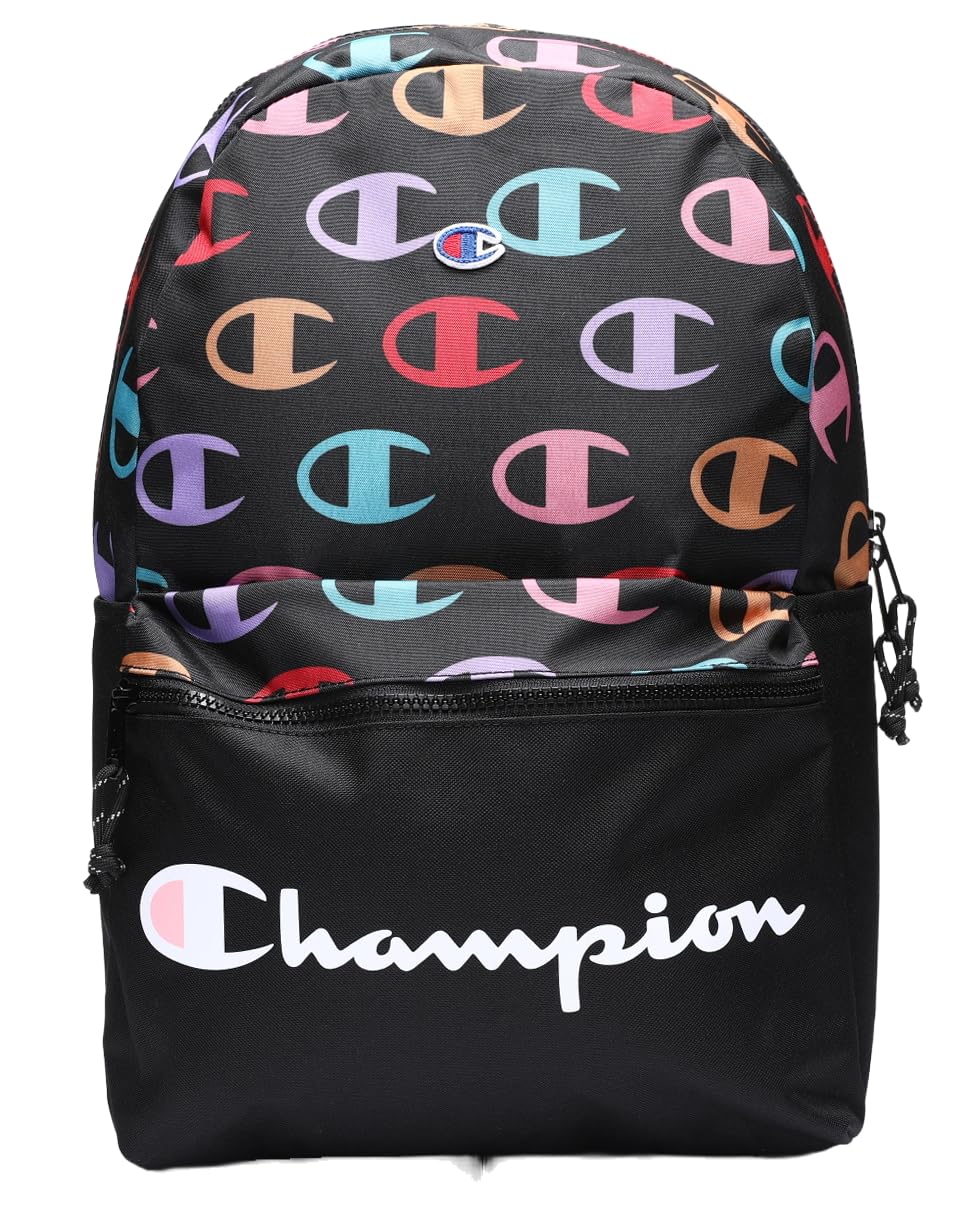 Champion Mens Laptop Basic-multipurpose-backpacks, Black/Multi