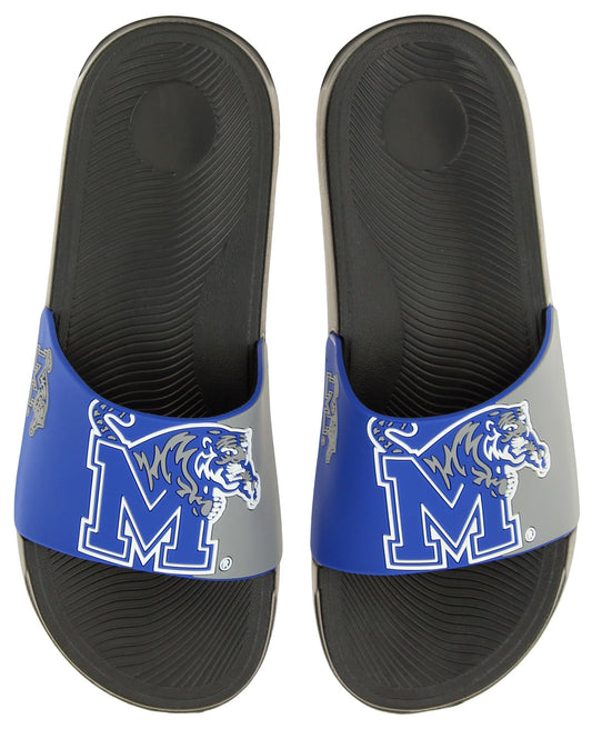 FOCO Men's NCAA Big Logo Raised Slide, Memphis Tigers, Large