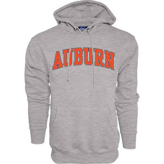 Blue 84 Men's Auburn Tigers Arching Team Name Dark Heather Hoodie, Auburn Tigers Dark Heather, Large