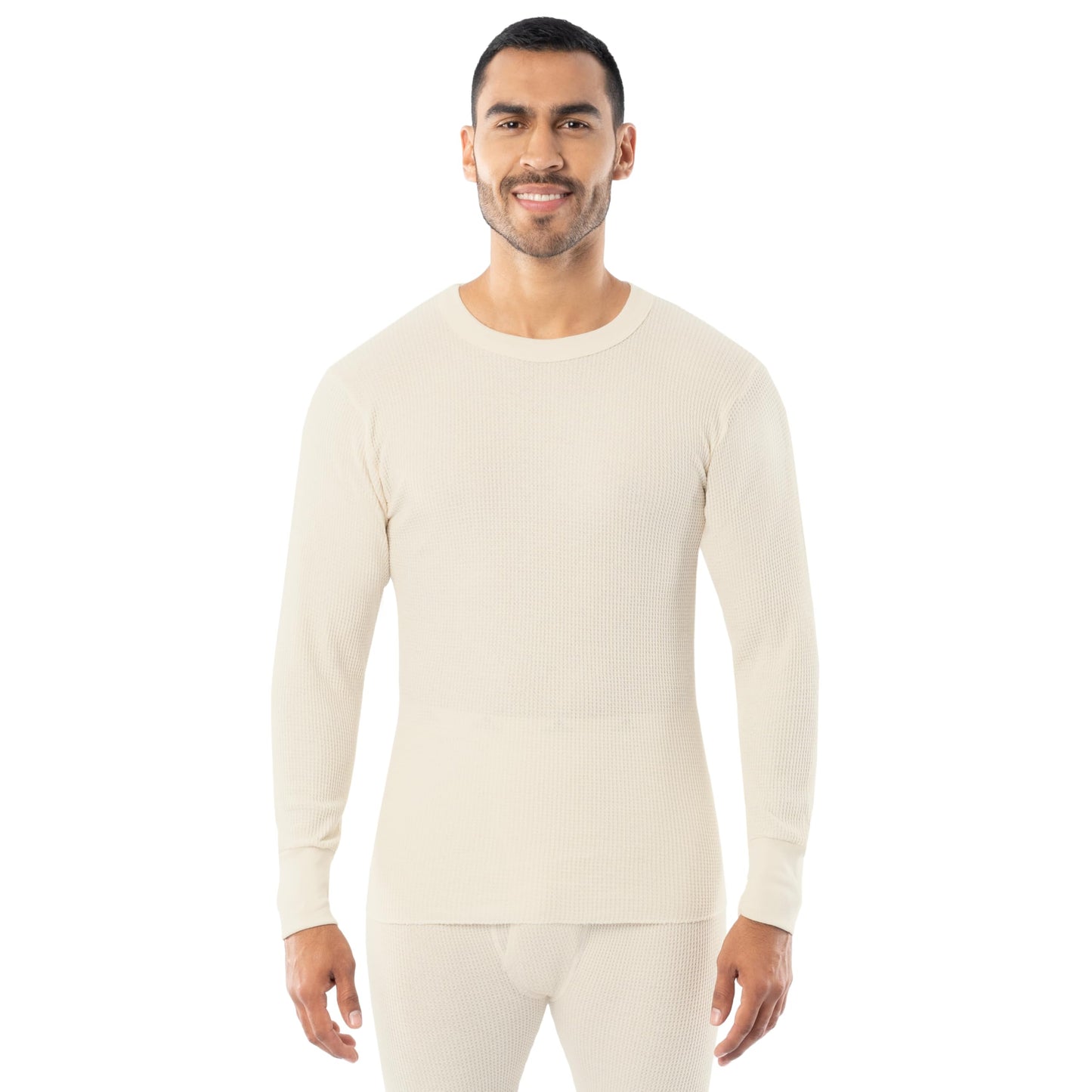 Indera Heavyweight Cotton Waffle Long Johns Thermal Undershirt for Men