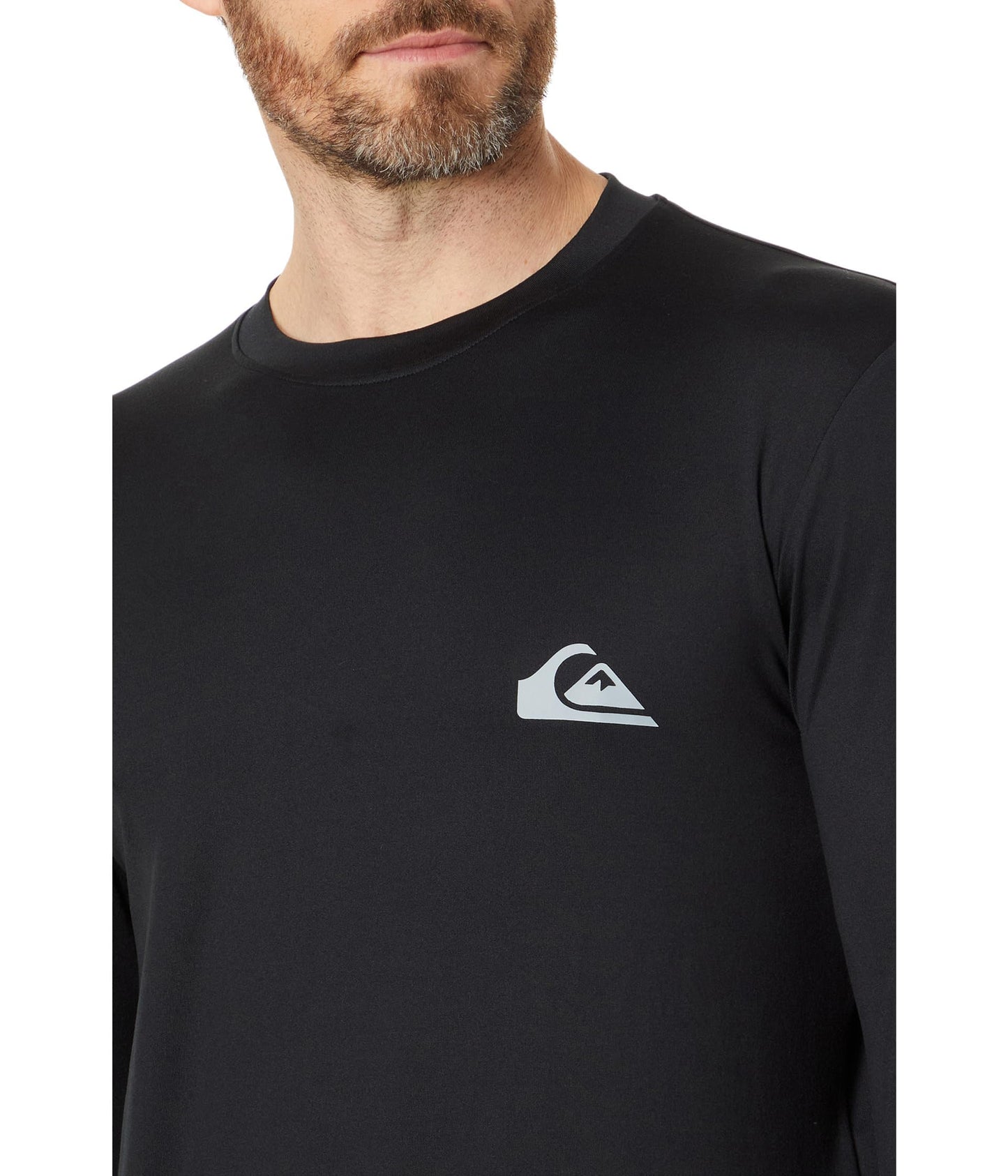 Quiksilver Men's Standard Everyday Surf Tee Long Sleeve, Black