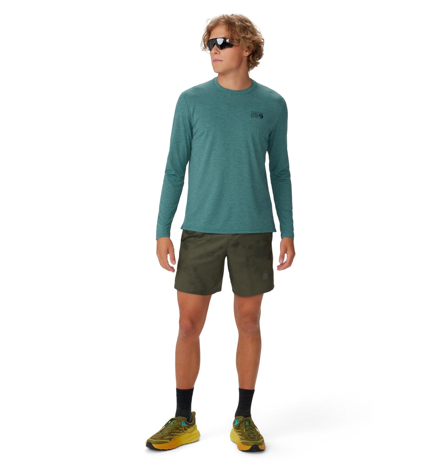 Mountain Hardwear Men's Standard Shade Lite Short, Dark Pine Nebula Print, XX-Large Long