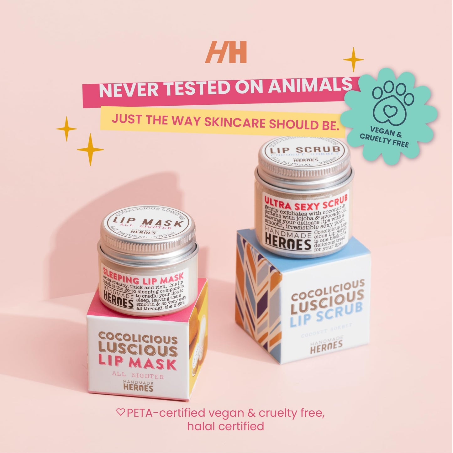 Lip Scrub and Lip Mask Bundle - Clean Beauty Sustainable Skincare Lip Exfoliator and Lip Treatment