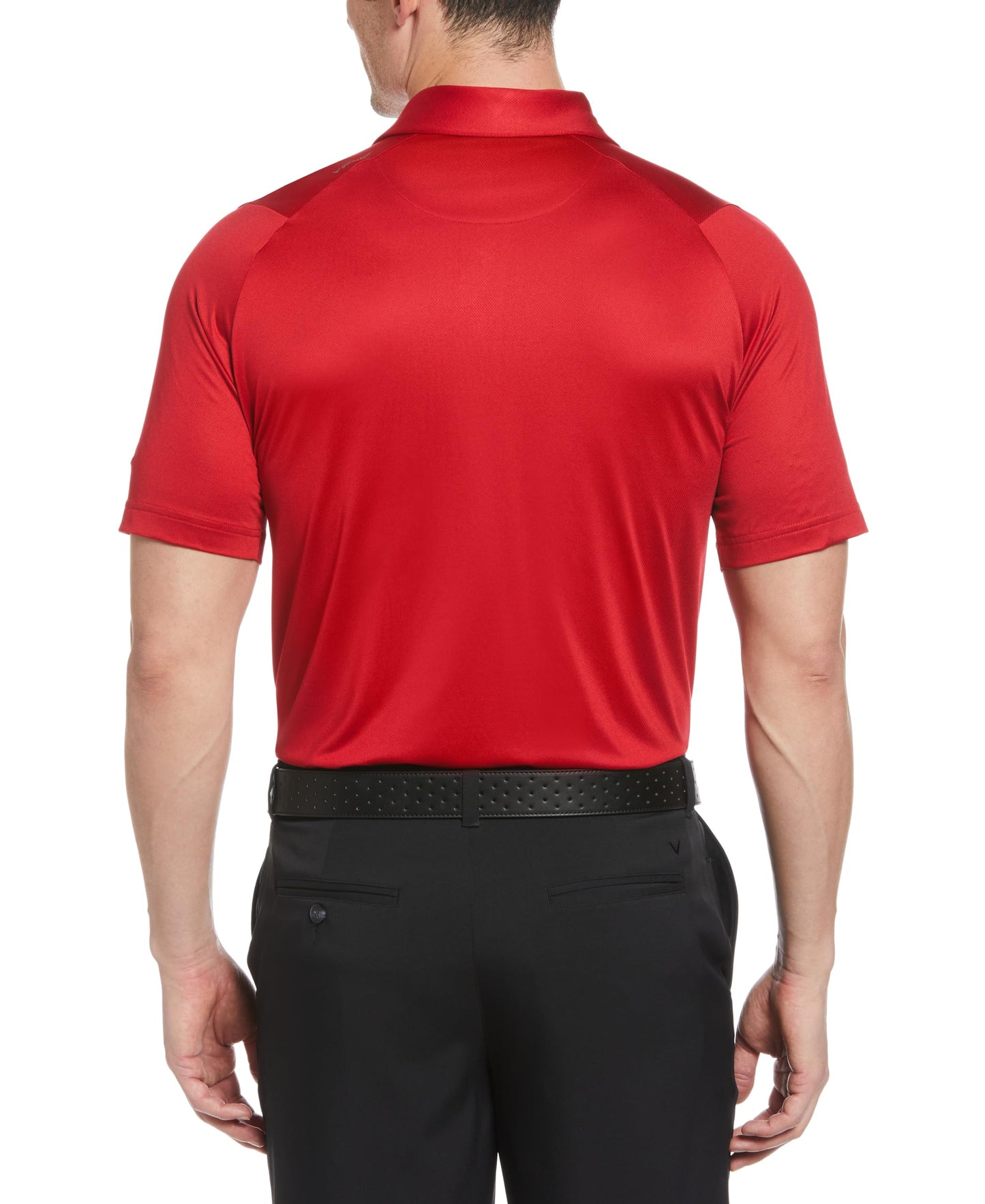 Callaway Men's Swing Tech Short Sleeve Golf Polo Shirt (Size Small-6X Big & Tall), Tango Red