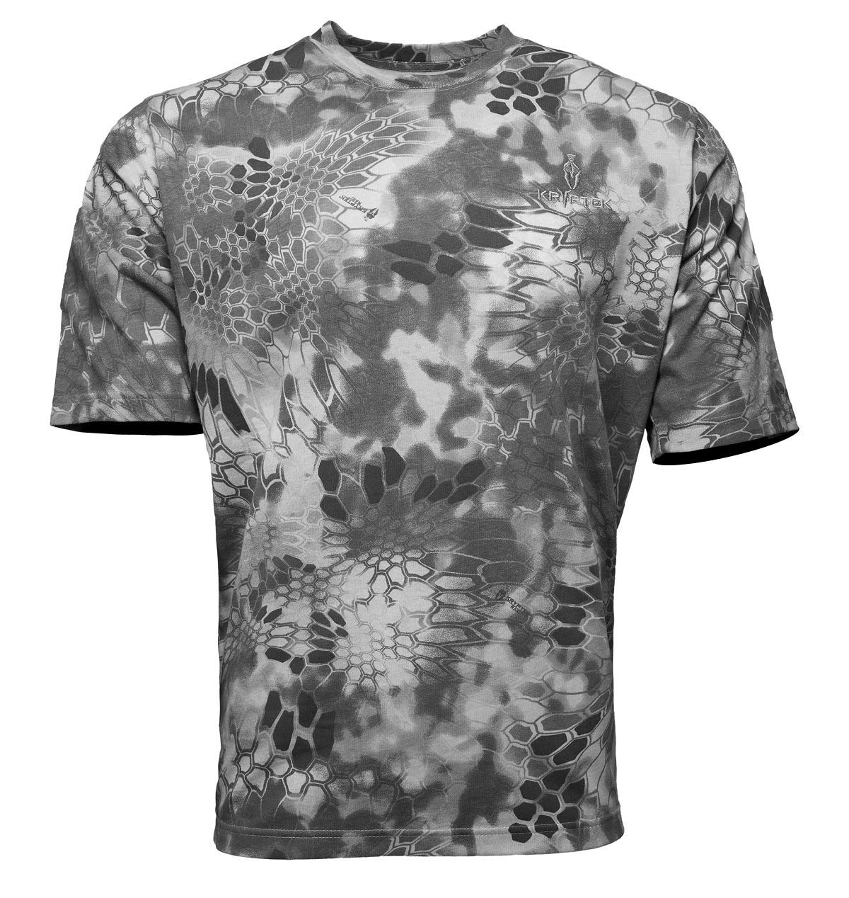 Kryptek Men’s Stalker Short Sleeve Hunting Shirt, 100% Cotton, Stealthy Camo Tee