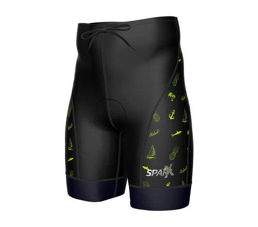 Sparx Men's Active Triathlon Short Tri Cycling Short Swim Bike Run (Aloha, Large)