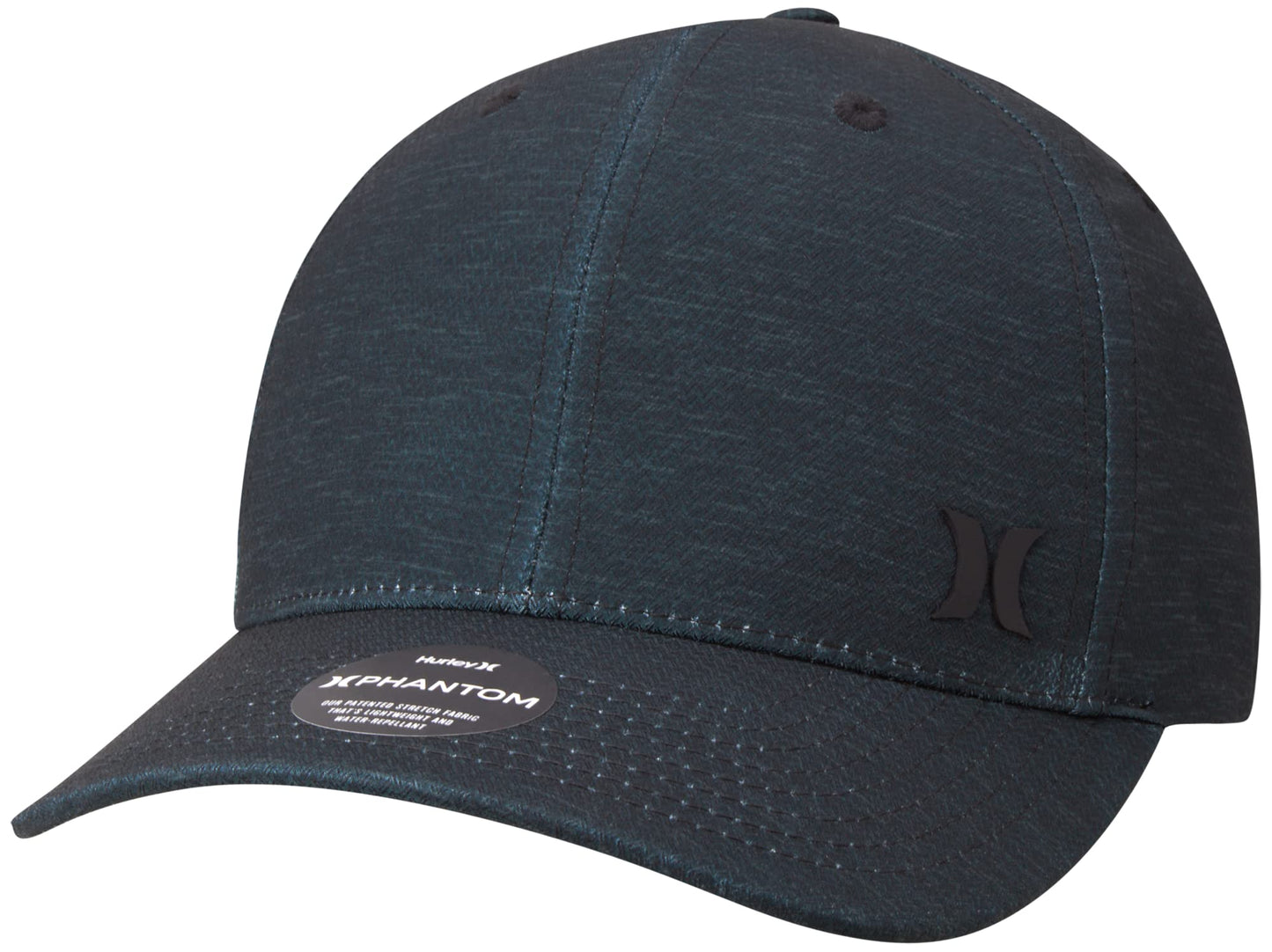 Hurley Men's Hat - Curved Brim Stretch Fitted Cap, Size Large/X-Large, Black/Green