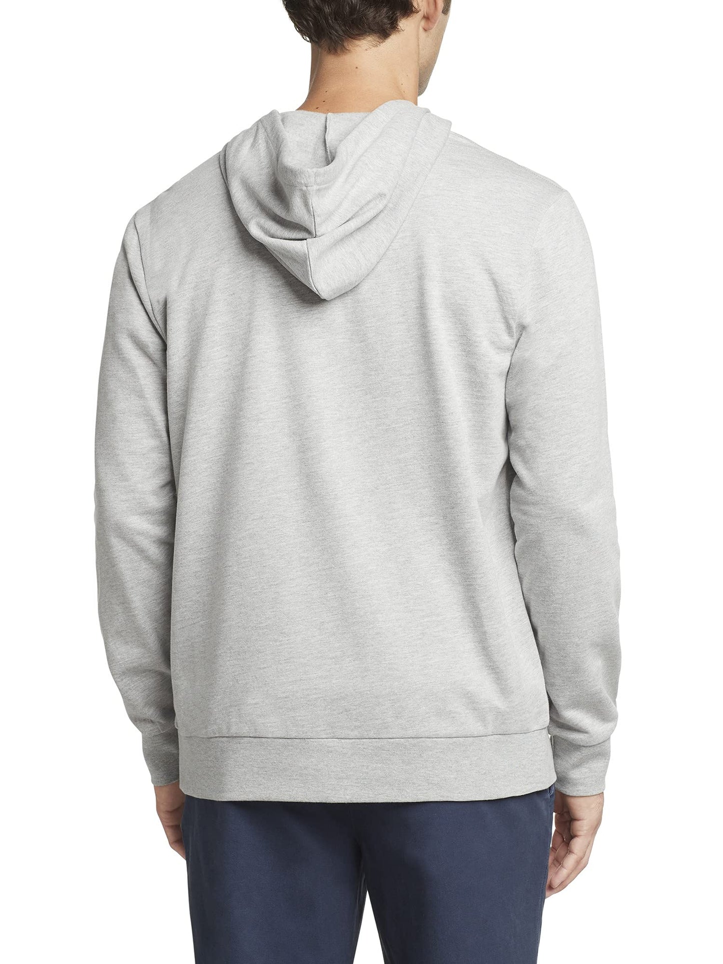 IZOD Men's Nauset Full Zip Hoodie Sweatshirt, Light Grey Heather, Medium