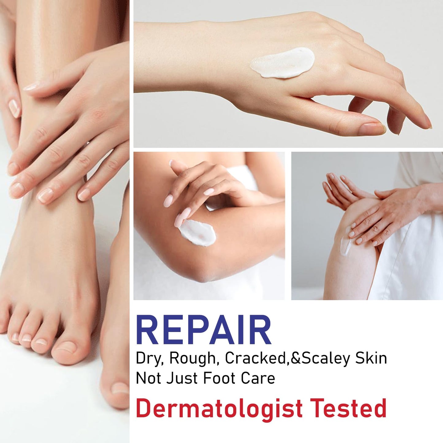 OUKEYA Urea Cream 40 Percent Tube 3 Oz, Urea Foot & Hand Cream for Dry Cracked, 40 per Urea Lotion for Feet Maximum Strength