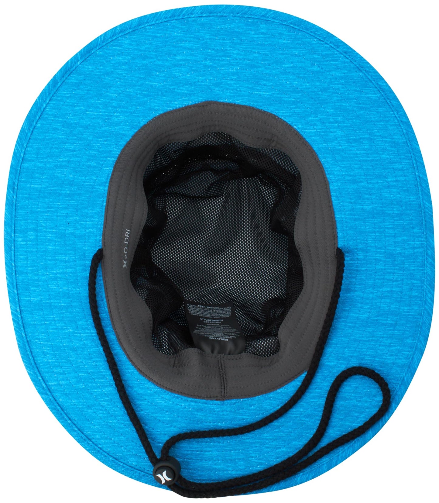 Hurley Mens' Hats - UPF 50+ Phantom Getaway Boonie Sun Hat with Chin Strap Cord, Size Small/Medium, Blue Void