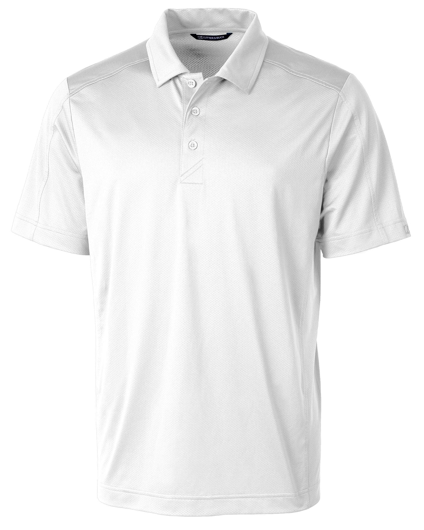 Cutter & Buck Mens Prospect Textured Stretch Polo Shirt, White, X-Large Tall US