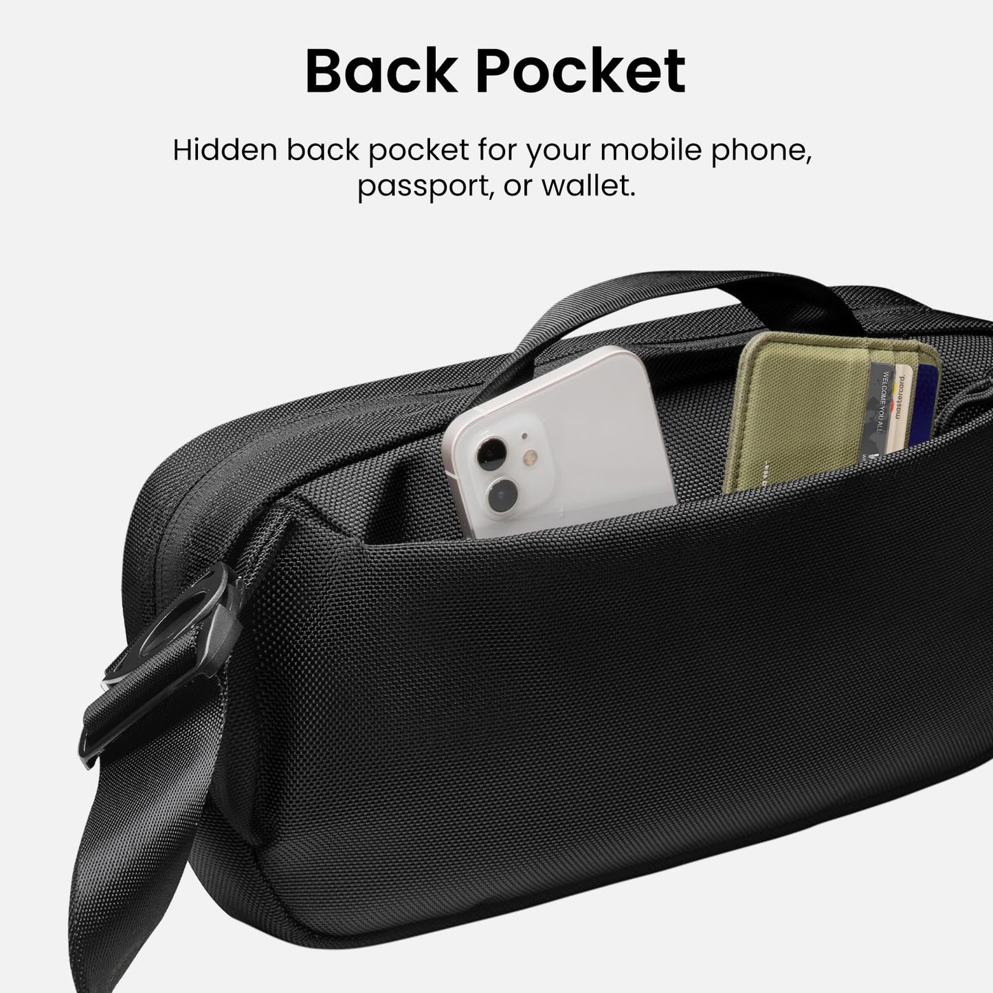 tomtoc 5.5L Sling Bag, Heavy Duty Crossbody Bag for Men, Carry Chest Daypack, Water-resistant Shoulder Travel Bag for Steam Deck, ASUS ROG Ally X, 2024 iPad mini A17 Pro, Urban Techwear, Tactical