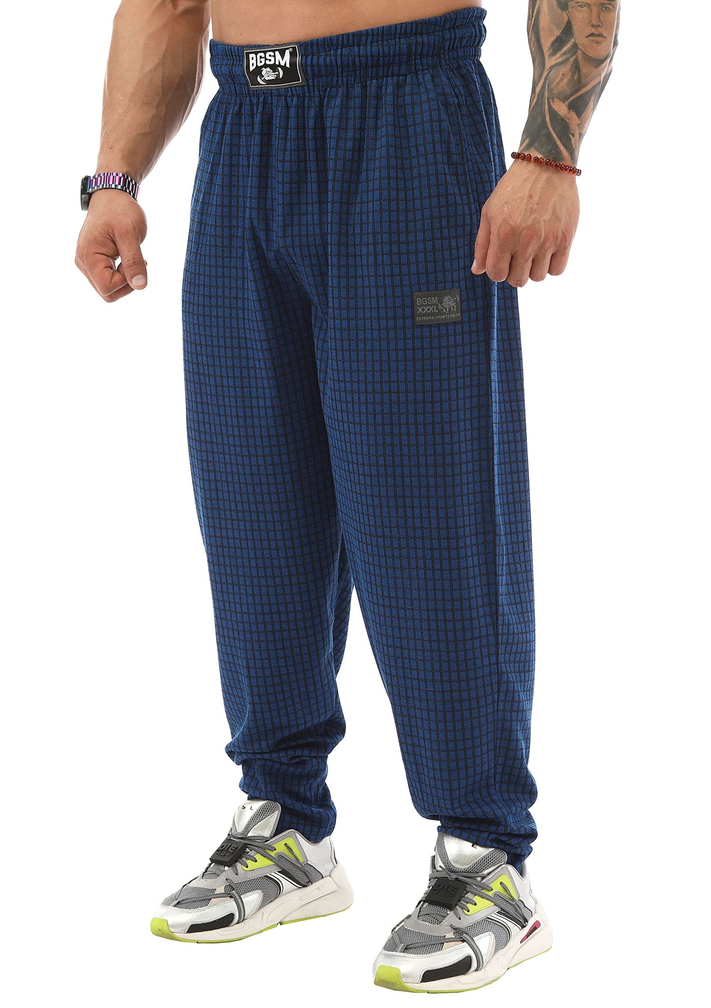 BIG SAM SPORTSWEAR COMPANY Men's Sweatpants with Pockets, Comfort Design Gym Active Pants (M, Blue)