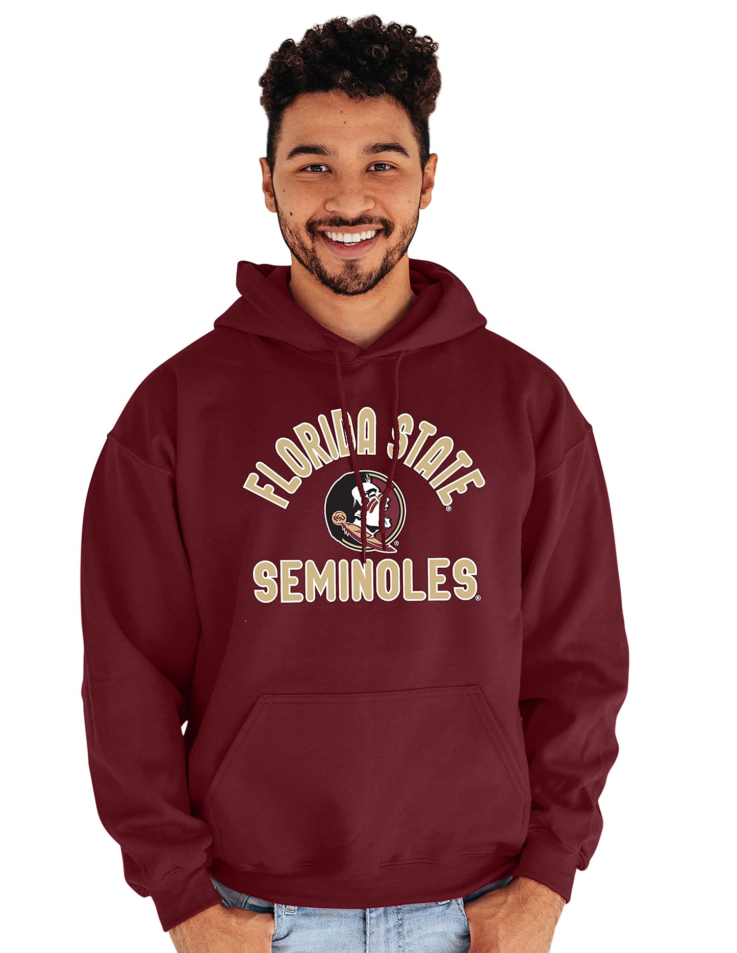 Blue 84 Men's Florida State Seminoles Hoodie Line Up Team Color, Florida State Seminoles Garnet, Large
