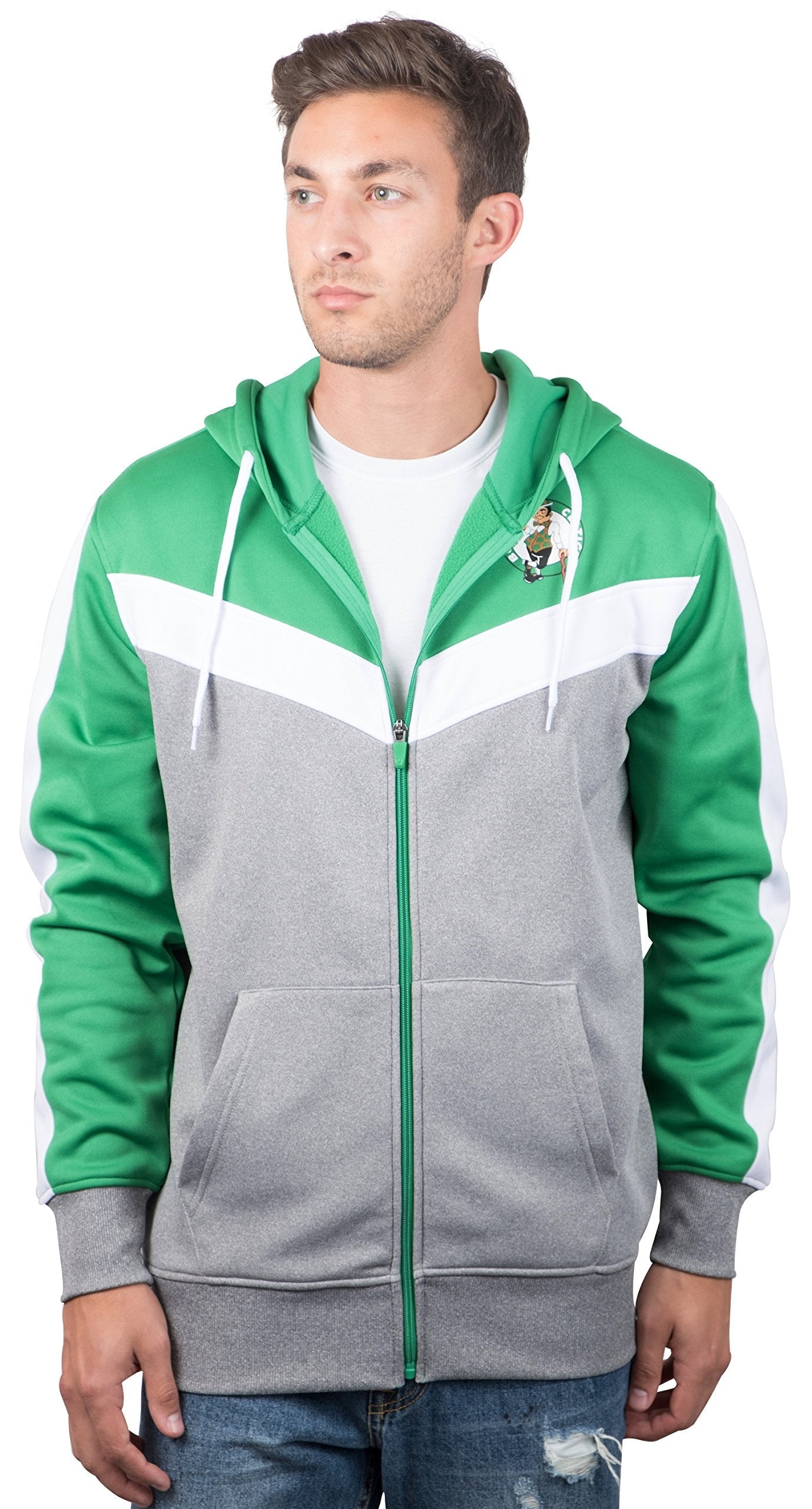 Ultra Game Men's Standard Soft Fleece Full Zip Jacket Hoodie, Team Color, XX-Large
