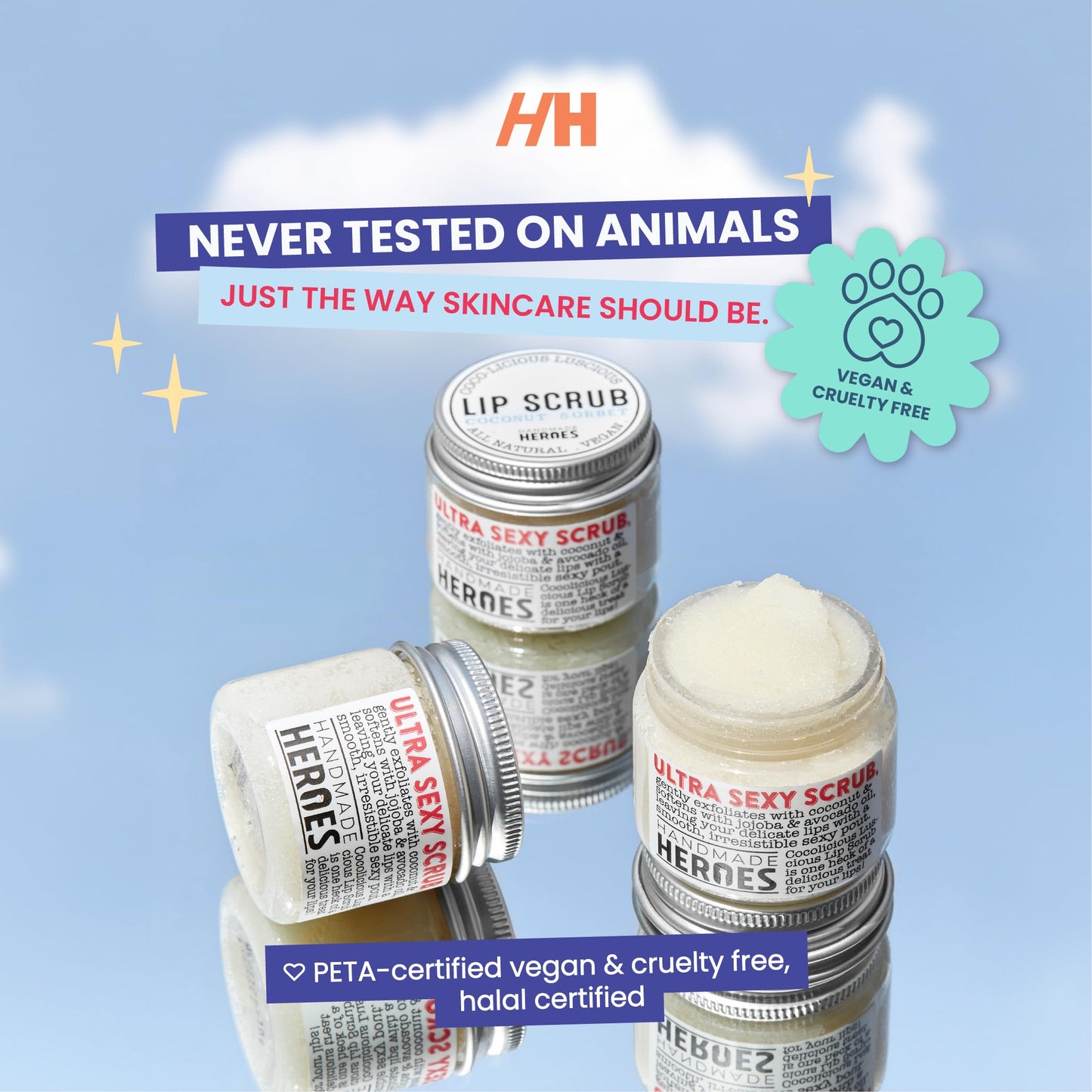 Lip Scrub and Lip Mask Bundle - Clean Beauty Sustainable Skincare Lip Exfoliator and Lip Treatment