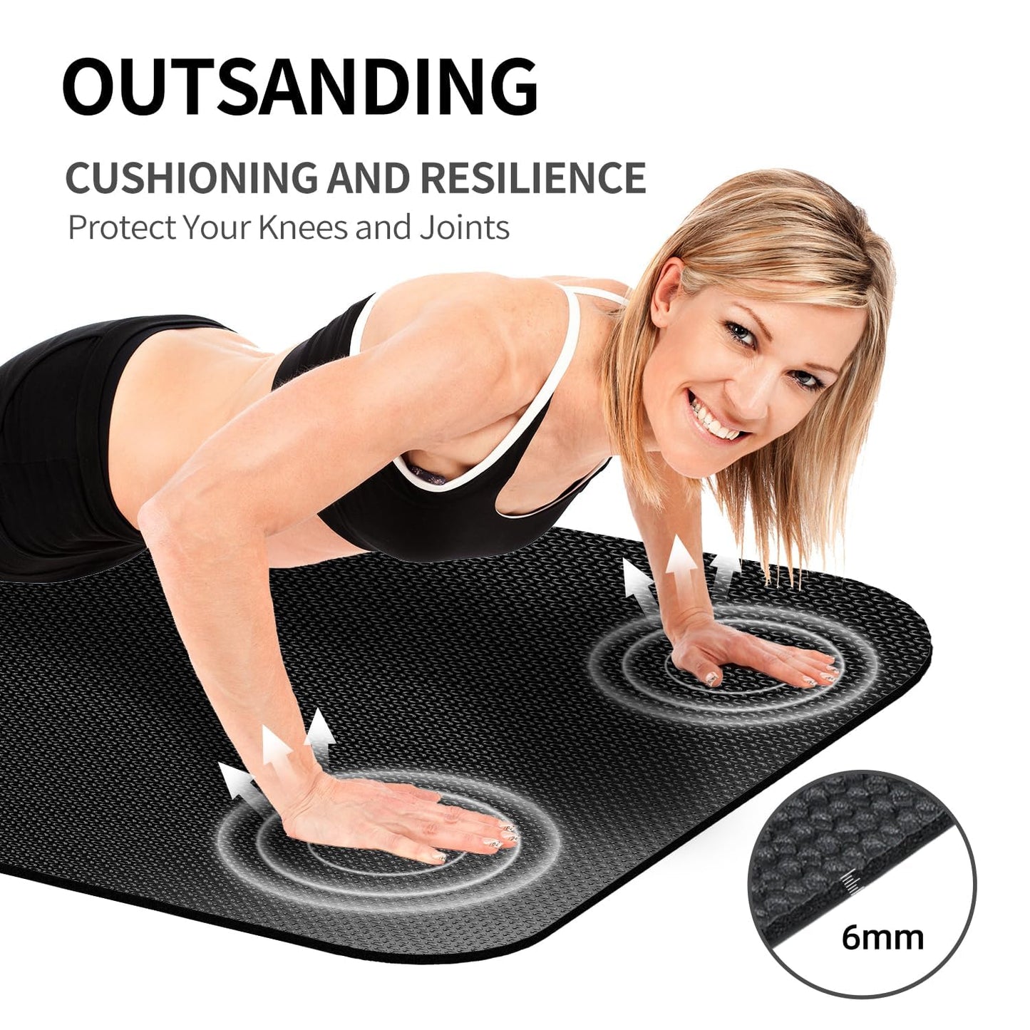 Large Exercise Equipment Mat,Bike Mat Compatible with Peloton Bike Elliptical Treadmill Mat,Under Exercise Bike Trainer Mat Pad for Stationary Indoor Spin Bike,Hardwood Floor Carpet Gym Equipment