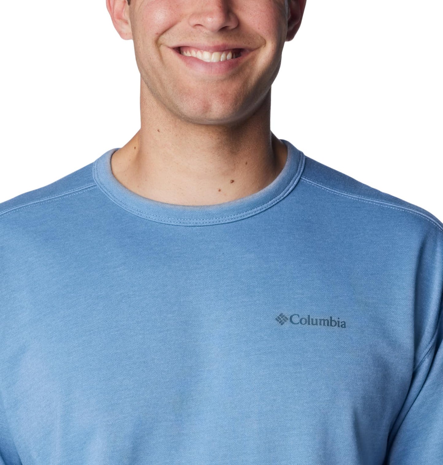 Columbia Men's Twisted Creek Knit Long Sleeve Crew, Skyler Heather, Large