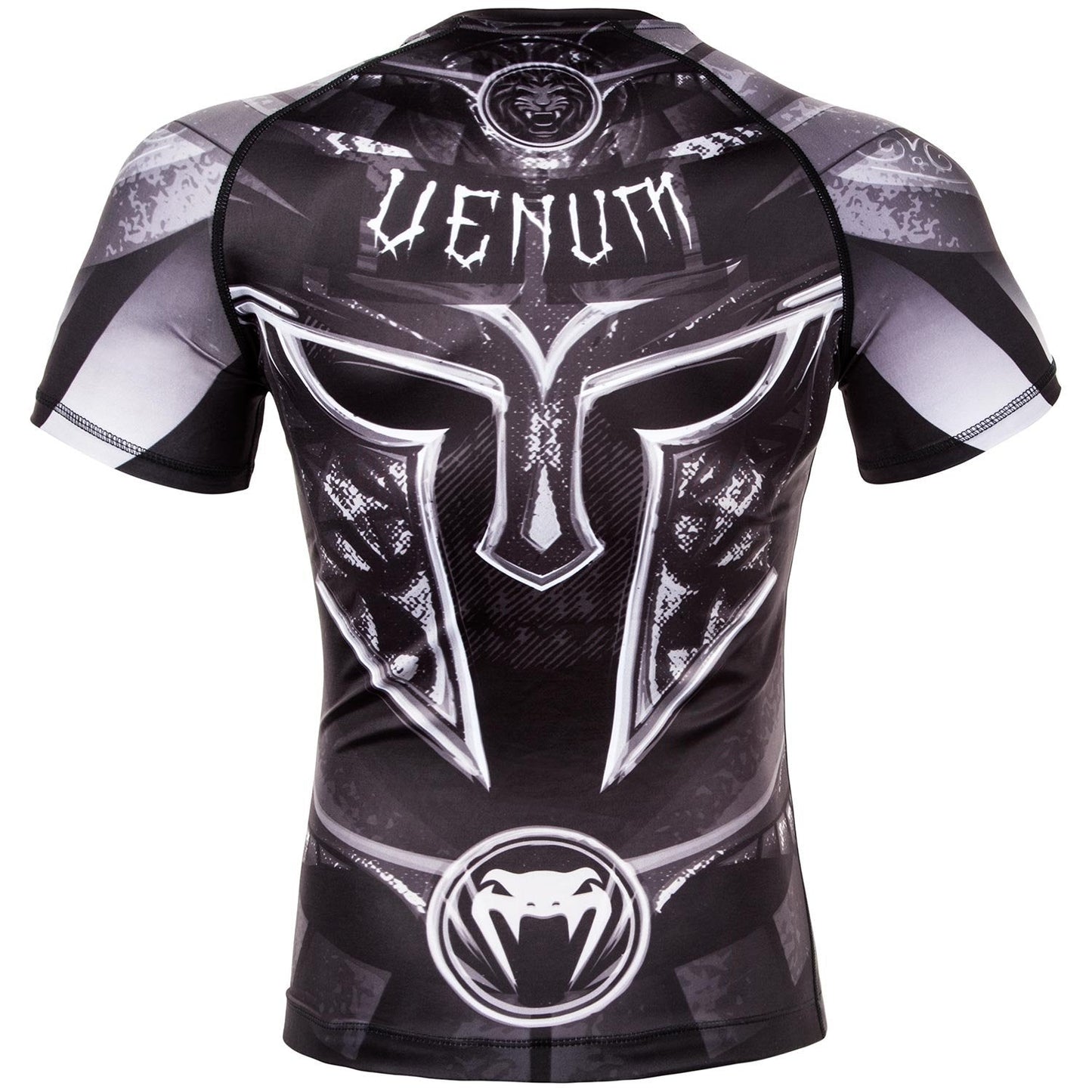 Venum mens Full Coverage Venum Gladiator 3 0 Short Sleeve Rashguard Black White S, Black/White, Small