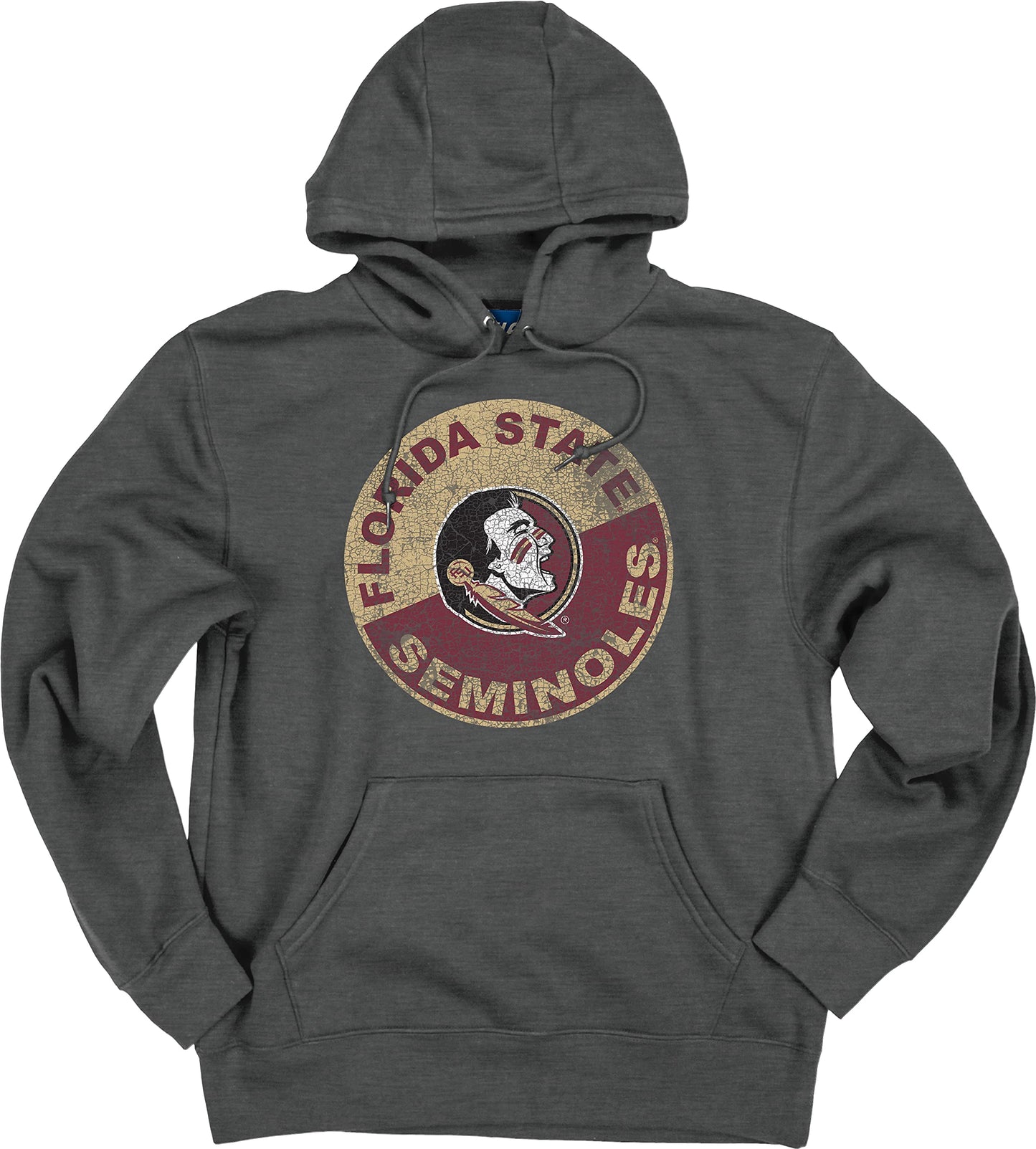 Blue 84 Men's Florida State Seminoles Hoodie Vintage Cap Dark Heather, Dark Grey, XX-Large