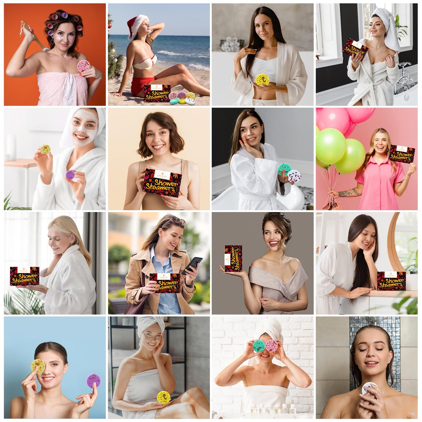 MR MIRYE Shower Steamers Aromatherapy, 6 Pack Shower Steamers Birthday Gifts for Women, Lavender, Mint, Citrus, Mango, Camellia, Rosemary, Aromatherapy Shower Steamer & Shower Bombs