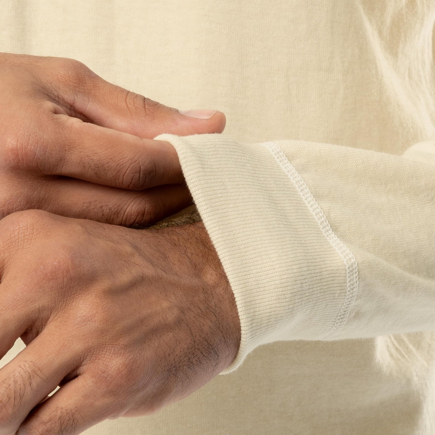 ColdPruf Men's Authentic Dual Layer Long Sleeve Wool Plus Crew Neck Base Layer Top, Oatmeal, Large Tall