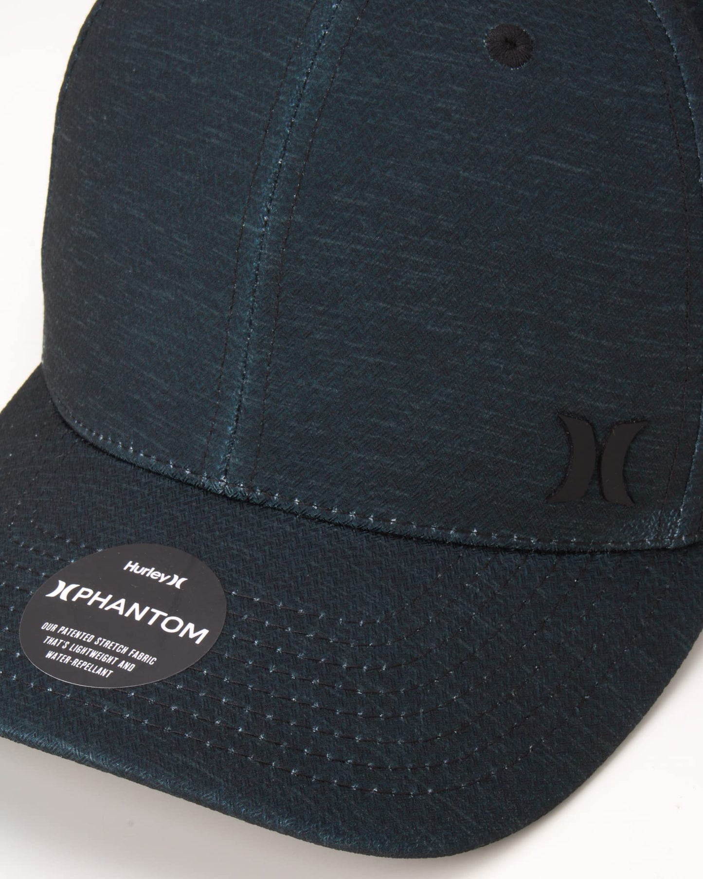 Hurley Men's Hat - Curved Brim Stretch Fitted Cap, Size Large/X-Large, Black/Green