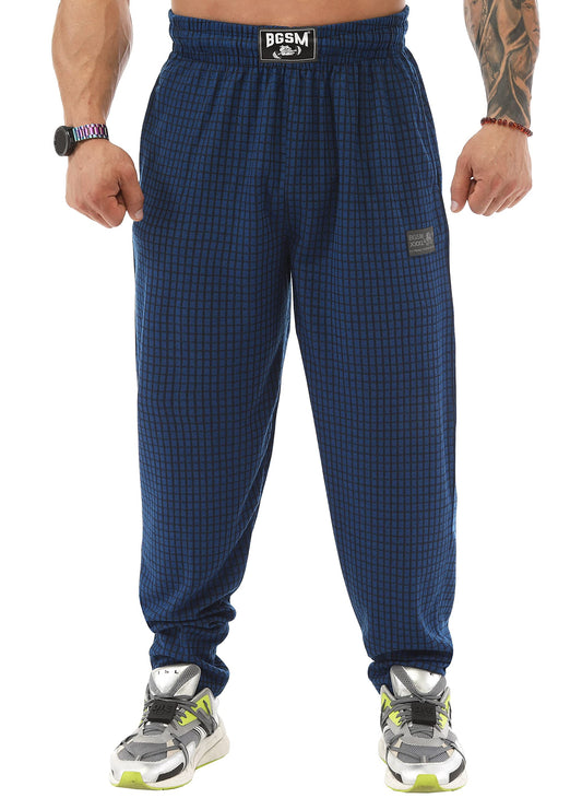BIG SAM SPORTSWEAR COMPANY Men's Sweatpants with Pockets, Comfort Design Gym Active Pants (M, Blue)