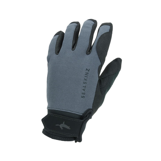 SEALSKINZ Unisex Harling Waterproof All Weather Glove, Black/Grey, M