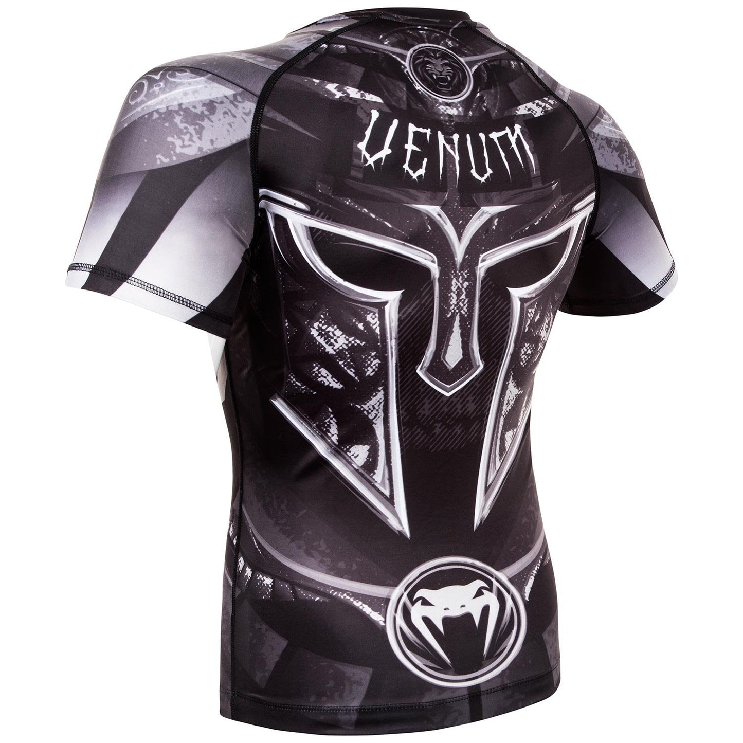 Venum mens Full Coverage Venum Gladiator 3 0 Short Sleeve Rashguard Black White S, Black/White, Small