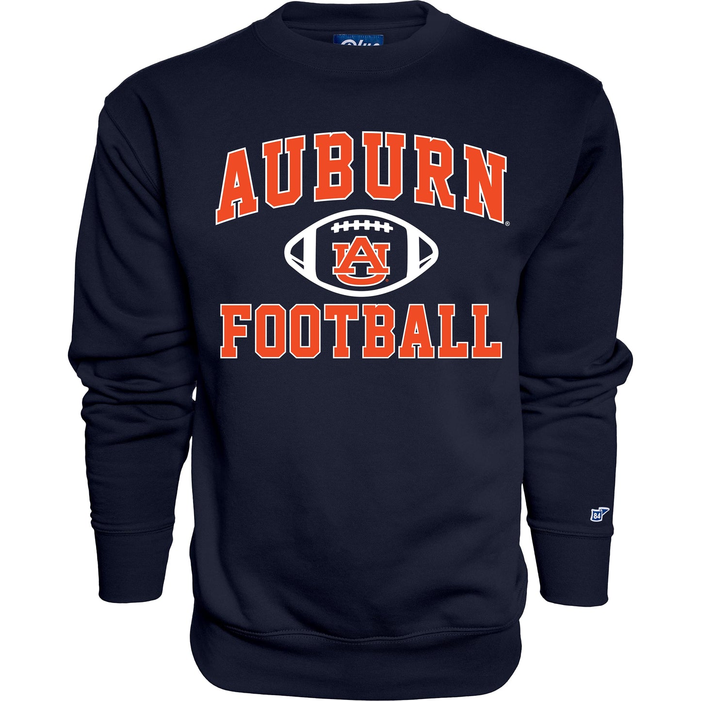 Blue 84 Men's Auburn Tigers Crewneck Sweatshirt Team Color Football, Team Color, XX-Large