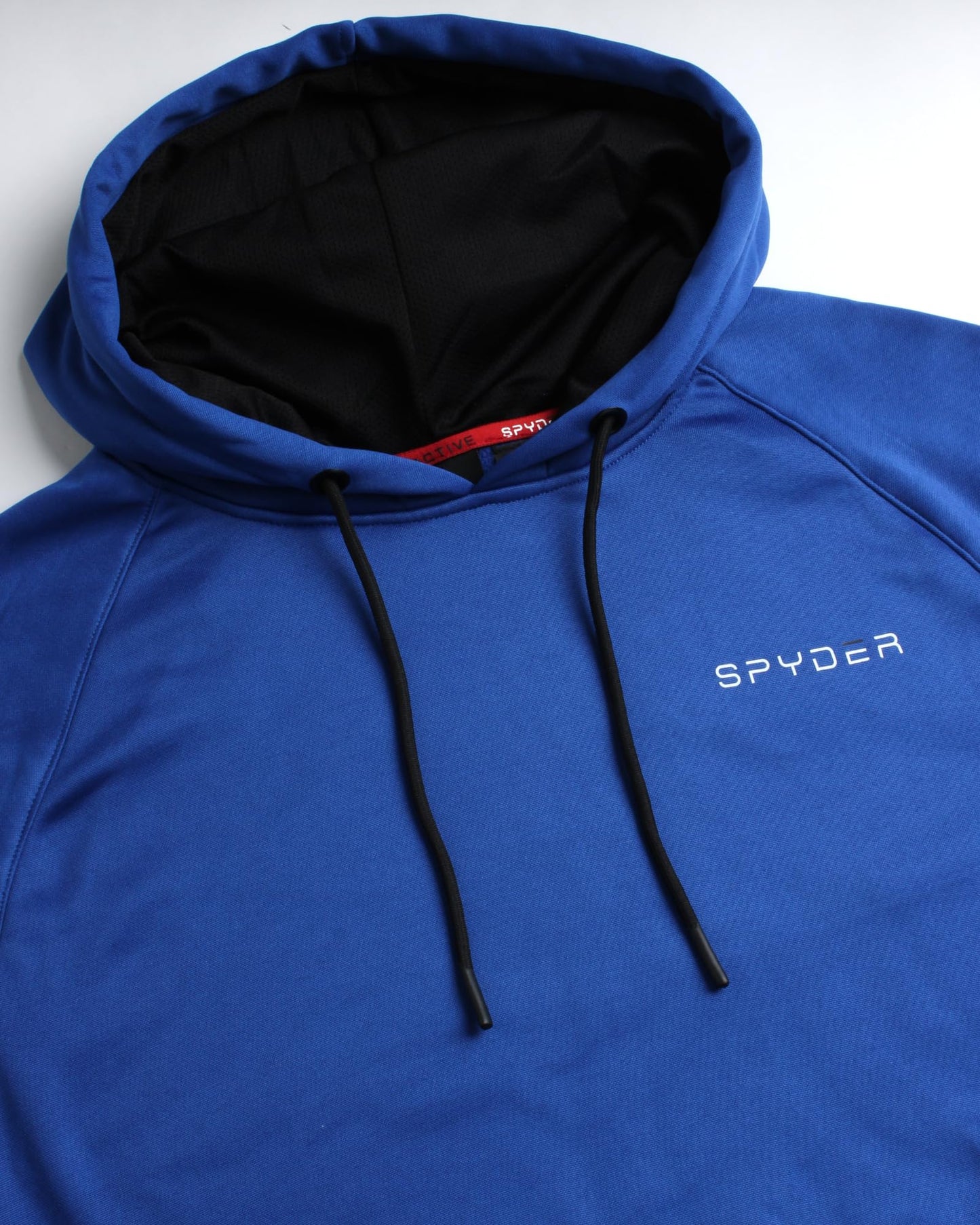 Spyder Men's Active Sweatshirt – Fitted Performance Tech Fleece Hoodie Sweatshirt – Workout Cold Weather Pullover (S-XL), Size Large, Royal