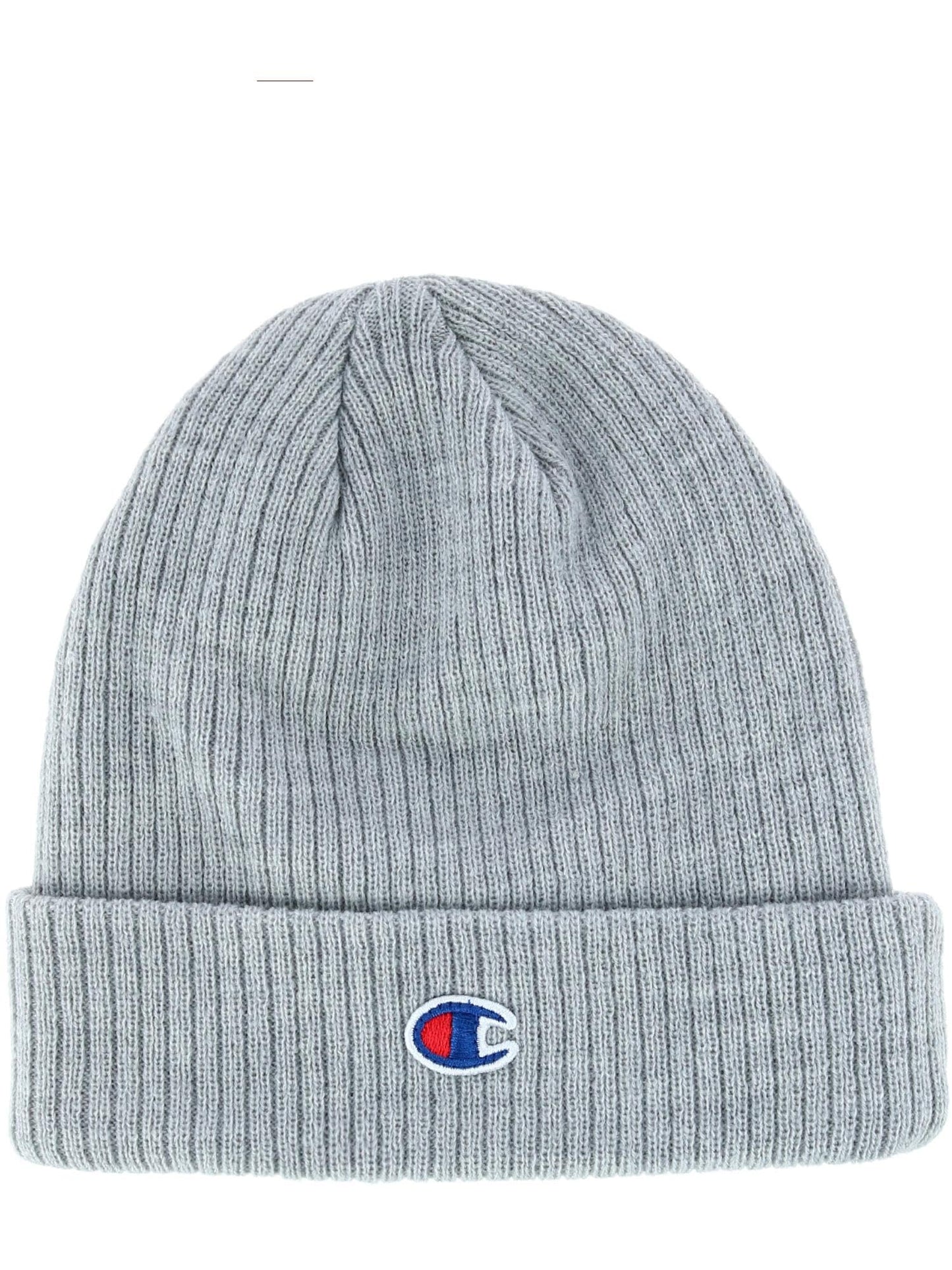 Champion - Mens Ribbed Knit Cuffed Beanie - CS4003 - One Size - Heather Grey