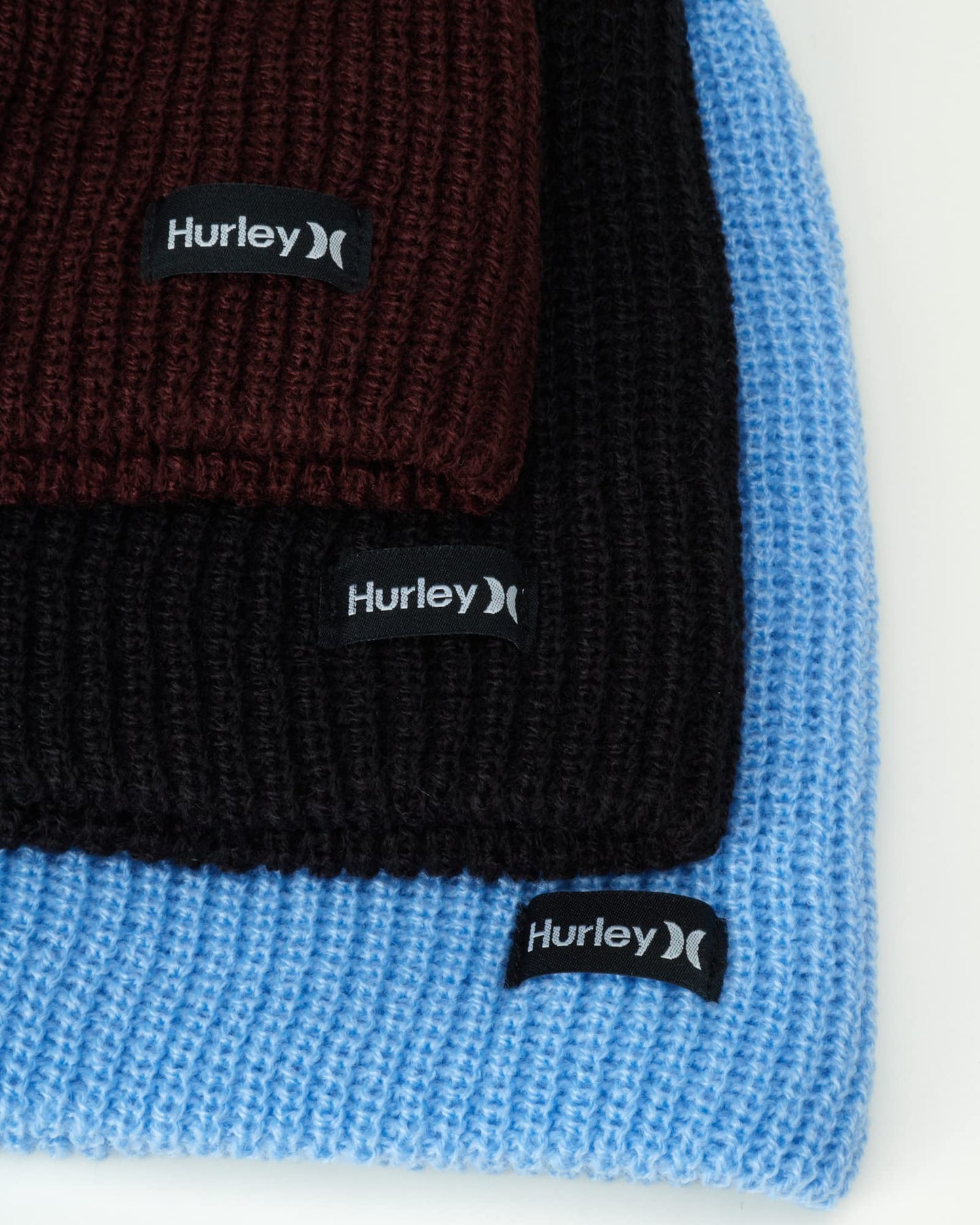 Hurley Men's Winter Hat - Smith Classic Stretch Knit Beanie - Skull Caps for Men, Size OneSize, Black