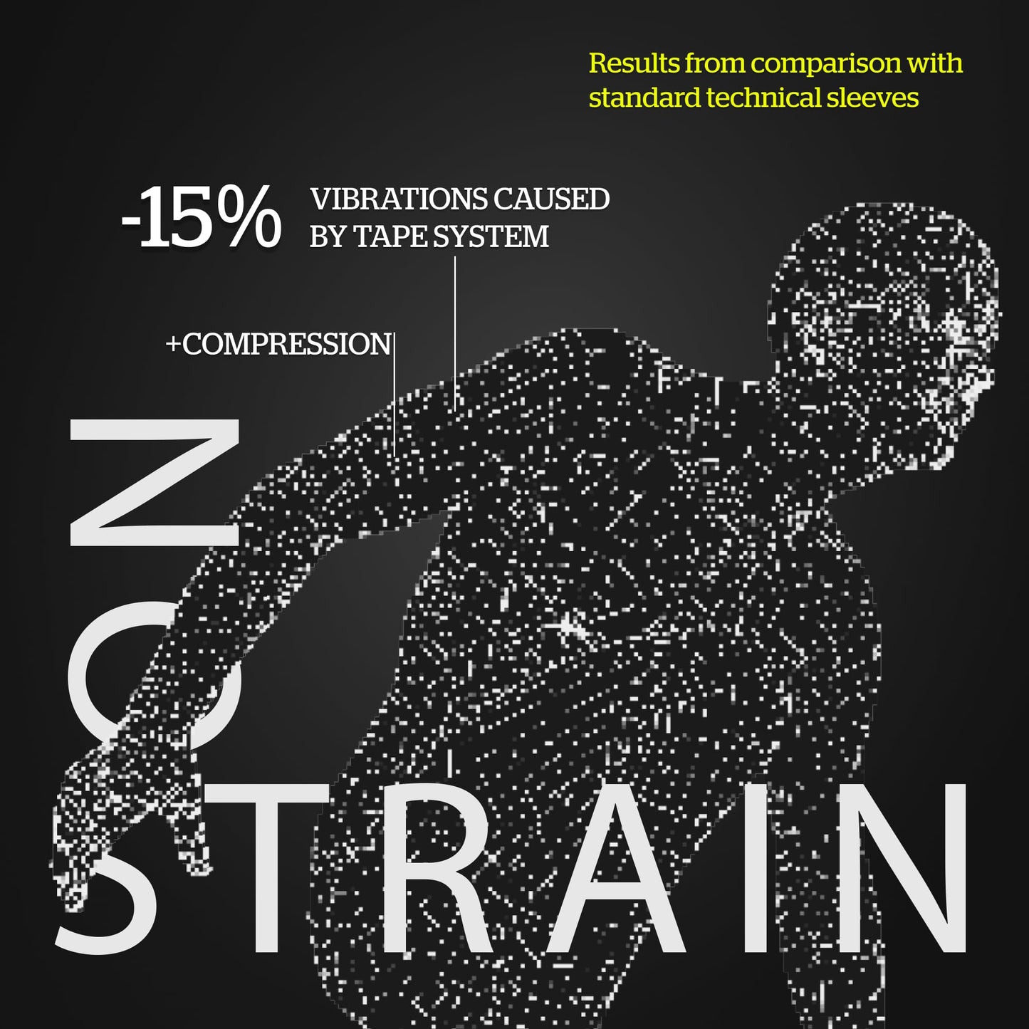 Storelli No Strain Sleeve by Floky, Biomechanical Sleeves, Improve Performance, Protect Against Injuries, Speed Up Recovery, Compression Sleeves, Volleyball, Basketball, Baseball, Unisex, Black, Large