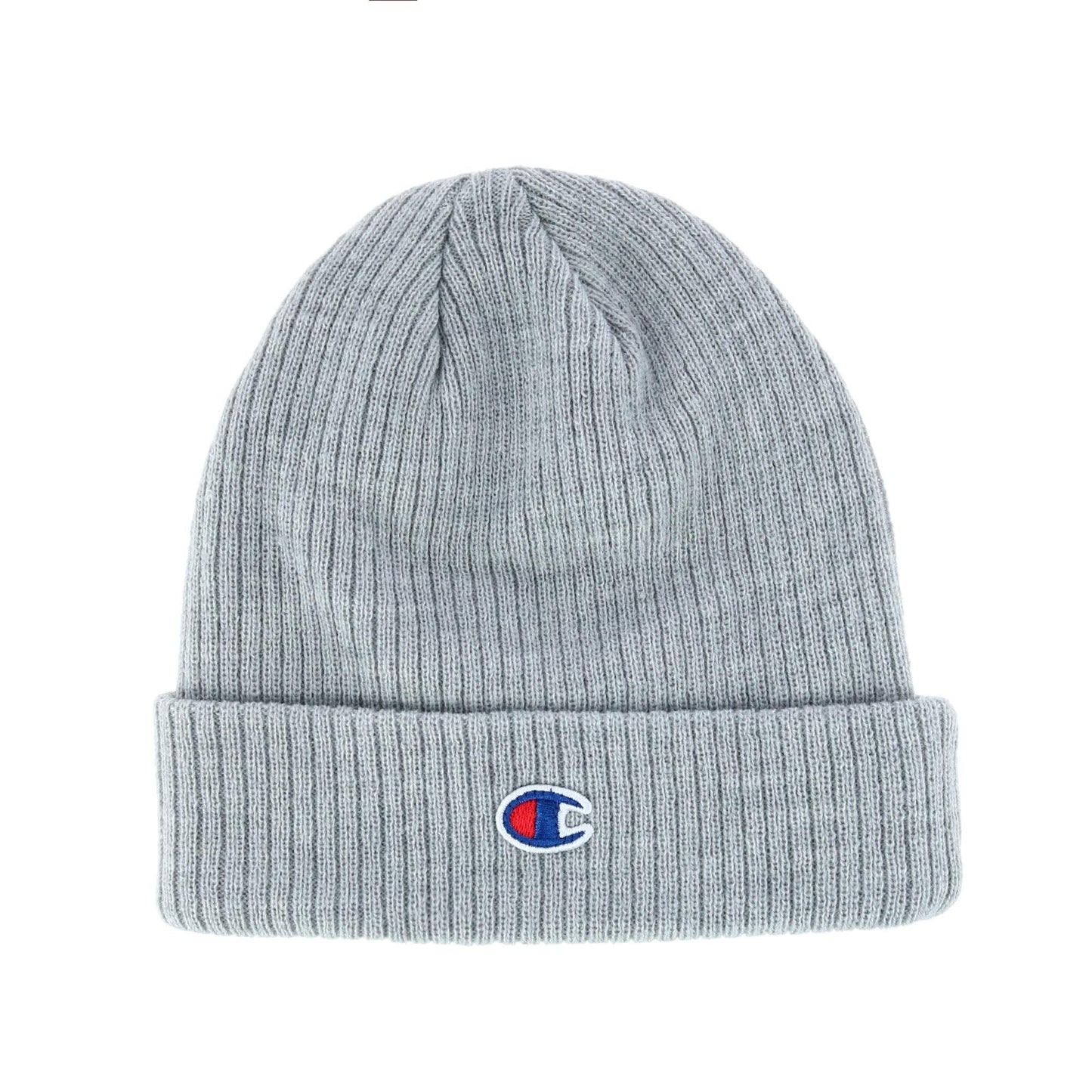 Champion - Mens Ribbed Knit Cuffed Beanie - CS4003 - One Size - Heather Grey